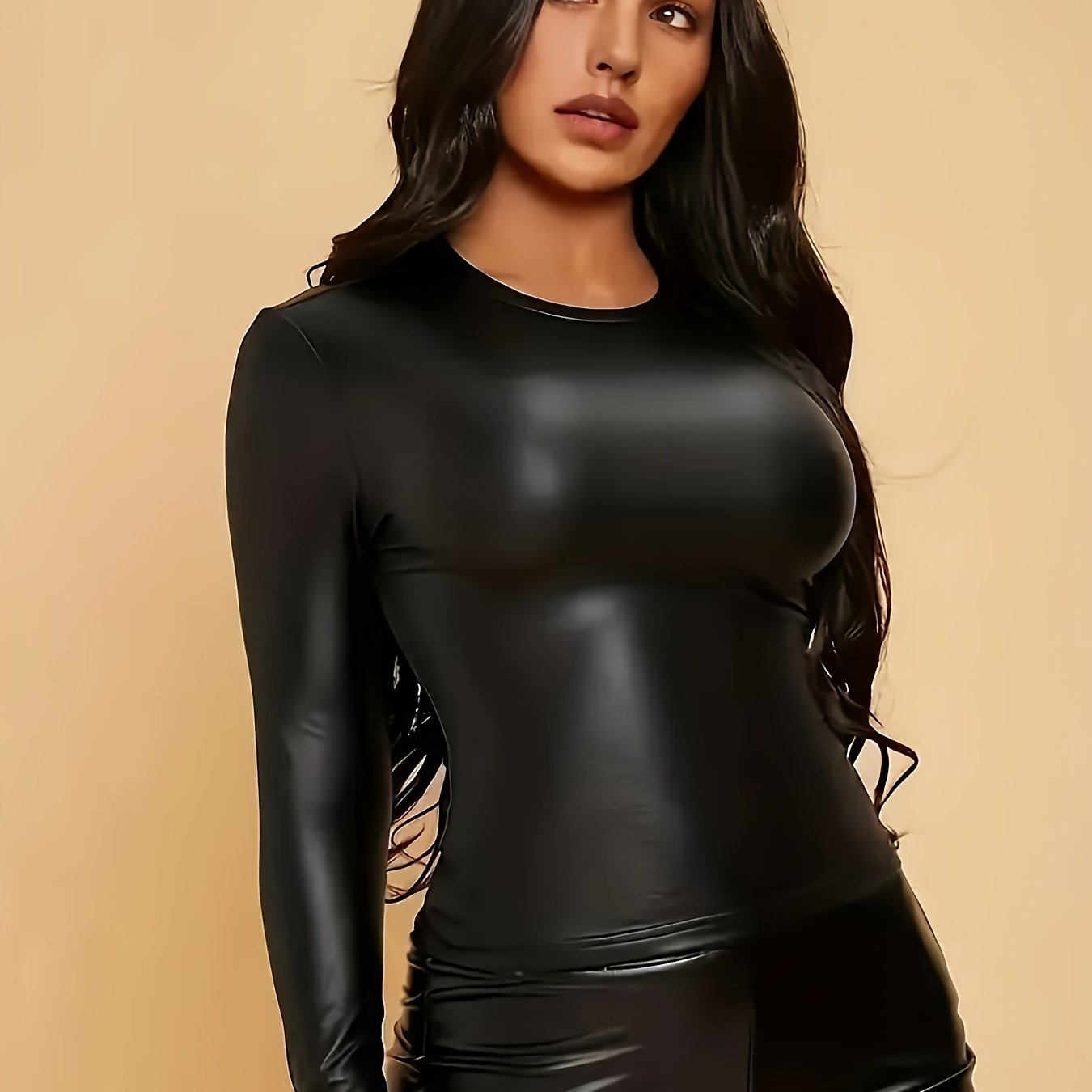 Women's Fashion Solid Color Long Sleeved Top