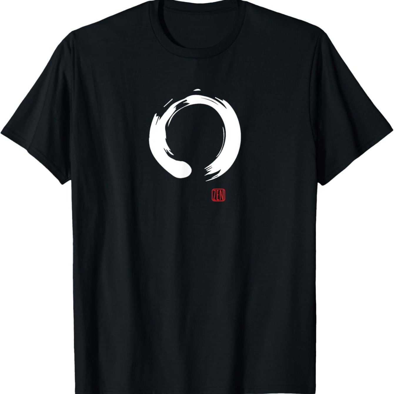 T-shirt Featuring A Zen Calligraphy Circle From, Plus Size