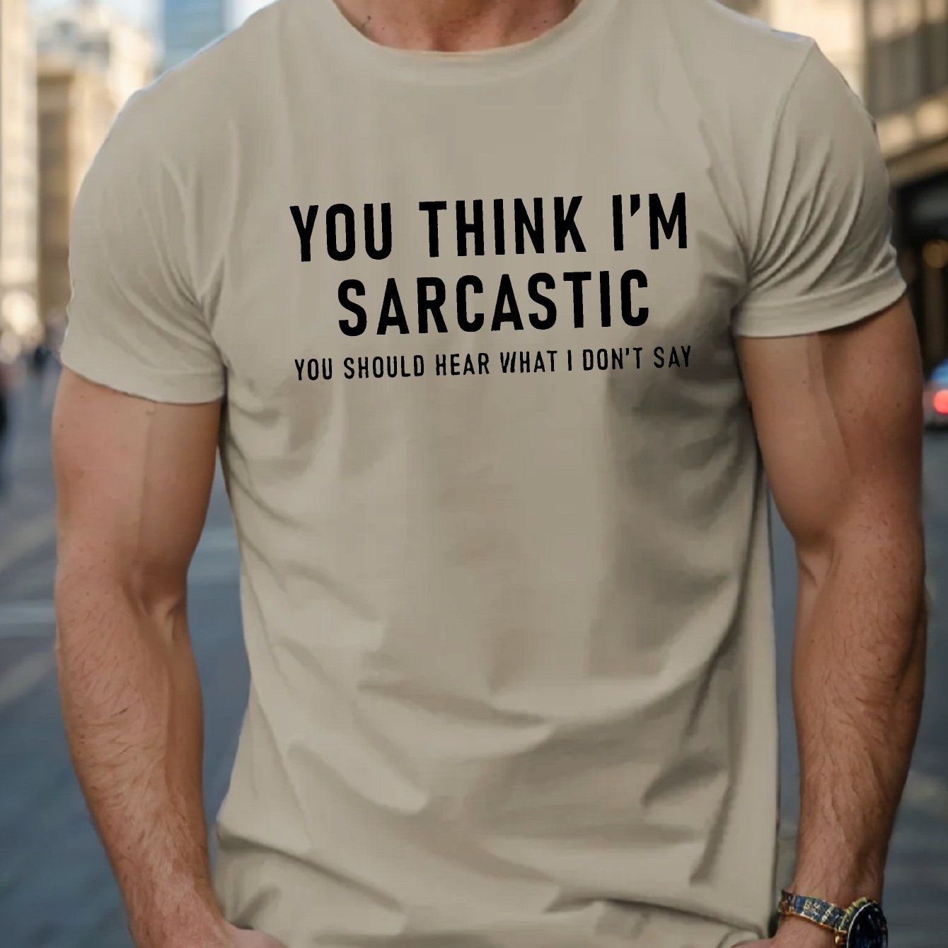 TEMU Do You Believe I'm Being Sarcastic? Men's Summer Short-sleeve T-shirt.