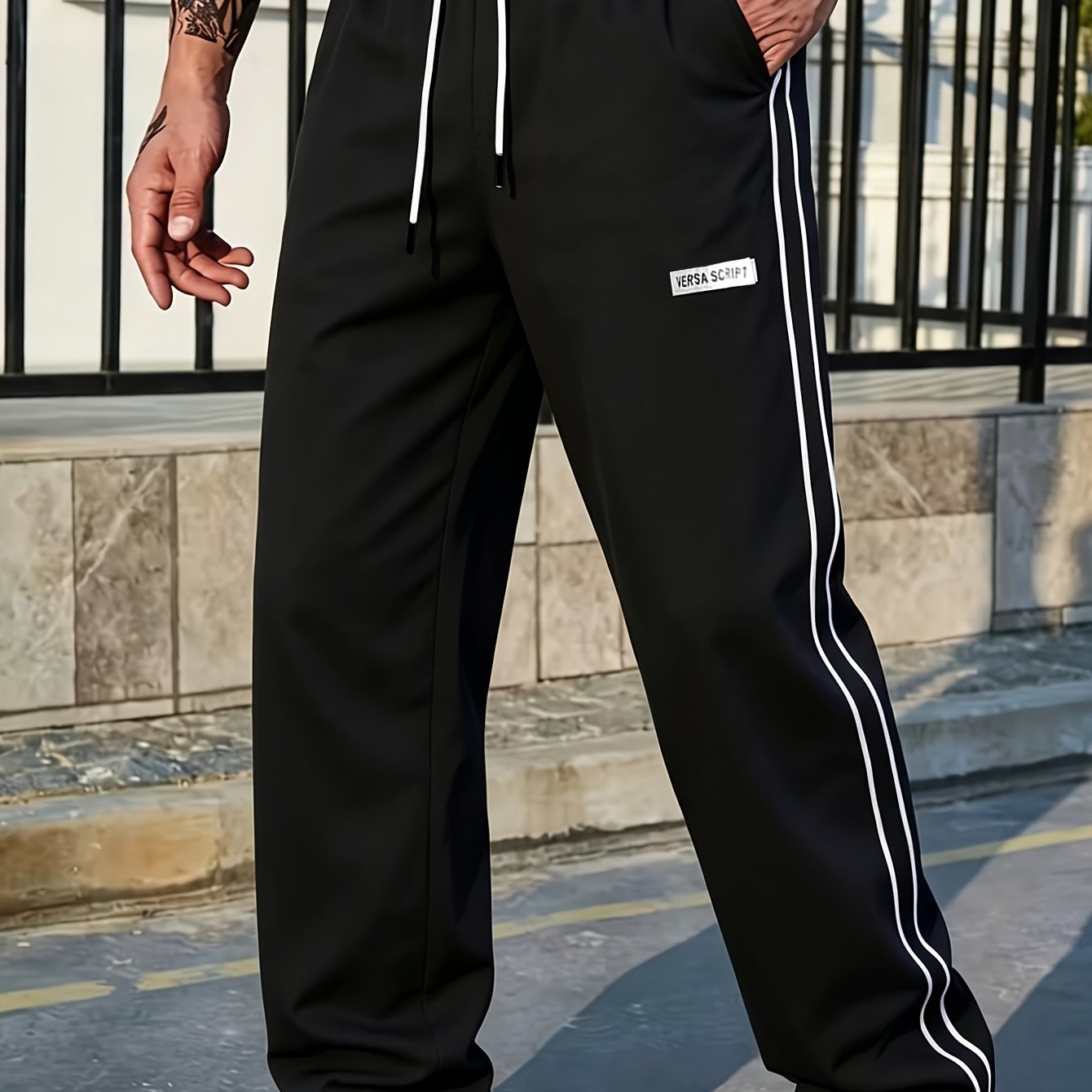 TEMU Men's Casual And Practical Beach Pants, Athletic Trousers Perfect For Daily Wear, Sports & Gym
