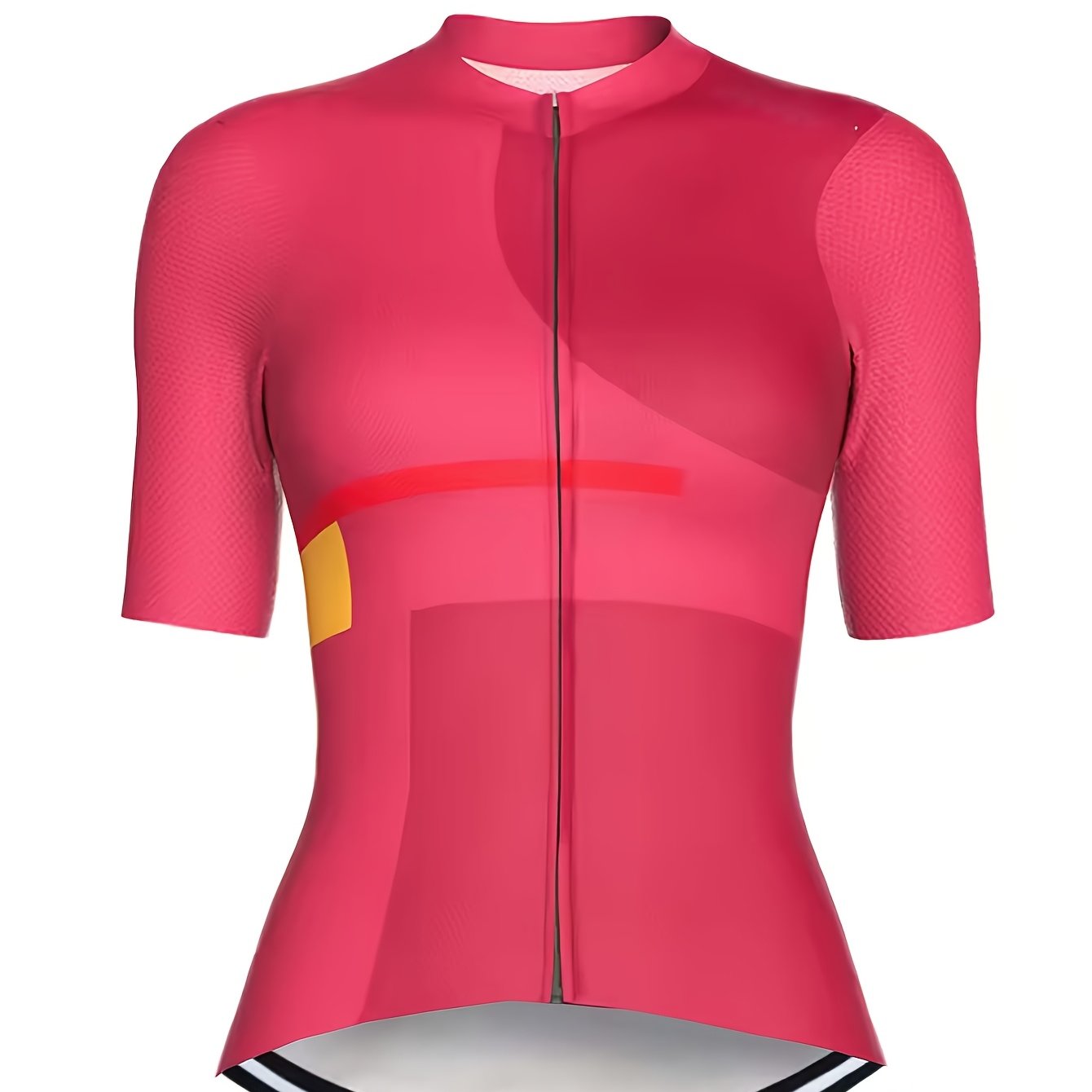 Women's Short-sleeved Cycling Sport Shirt With A Collar And Full Zipper, Breathable, Quick-drying, Lightweight Cycling Top