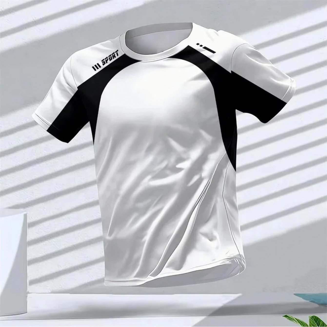 TEMU Men's Summer T-shirt Designed For Outdoor Activities, Featuring Quick-dry And Breathable Fabric, Short Sleeves, And A Casual Round Neck Suitable