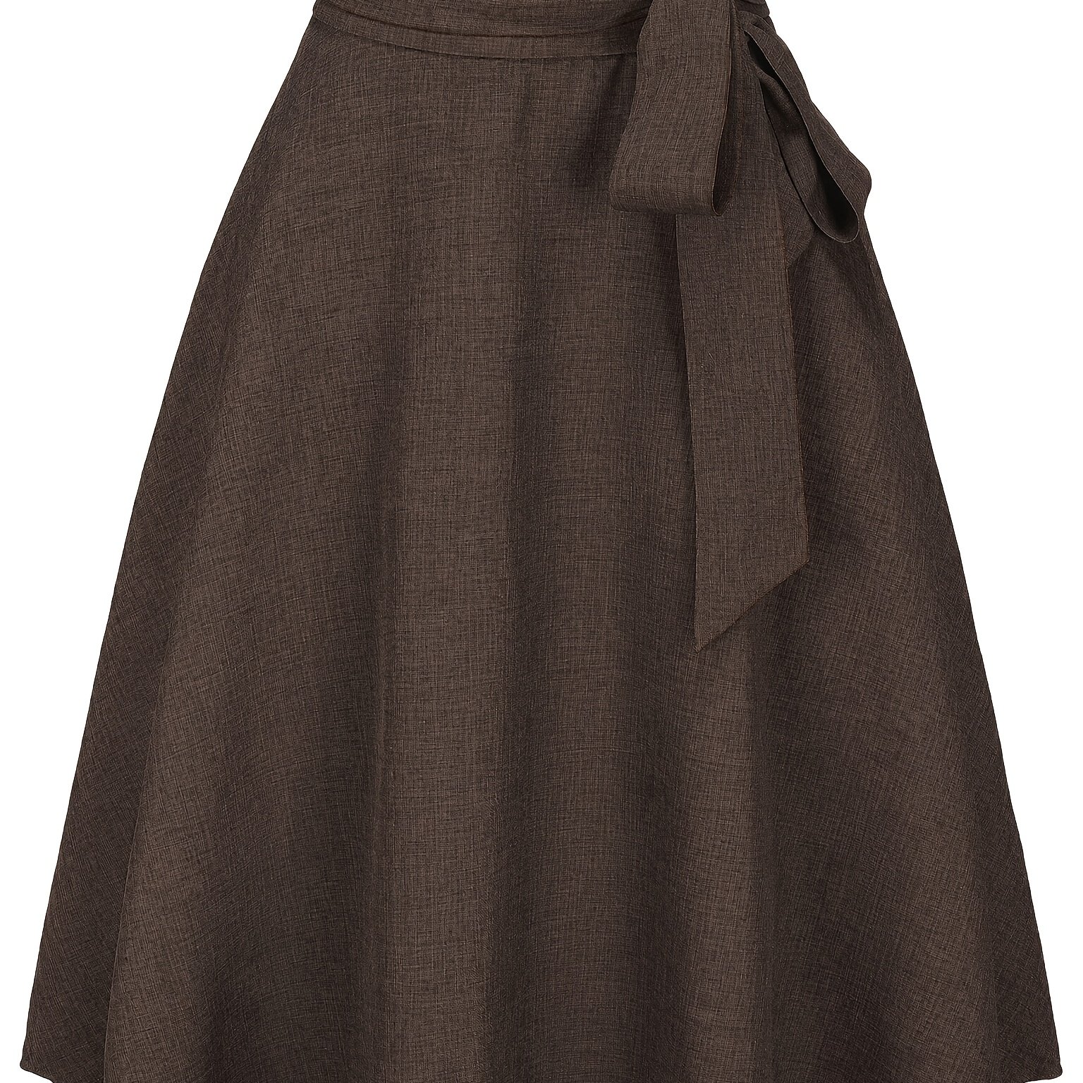 TEMU 1pc Elegant -line Midi Skirt, Suitable For Women's Spring Summer Fall Style