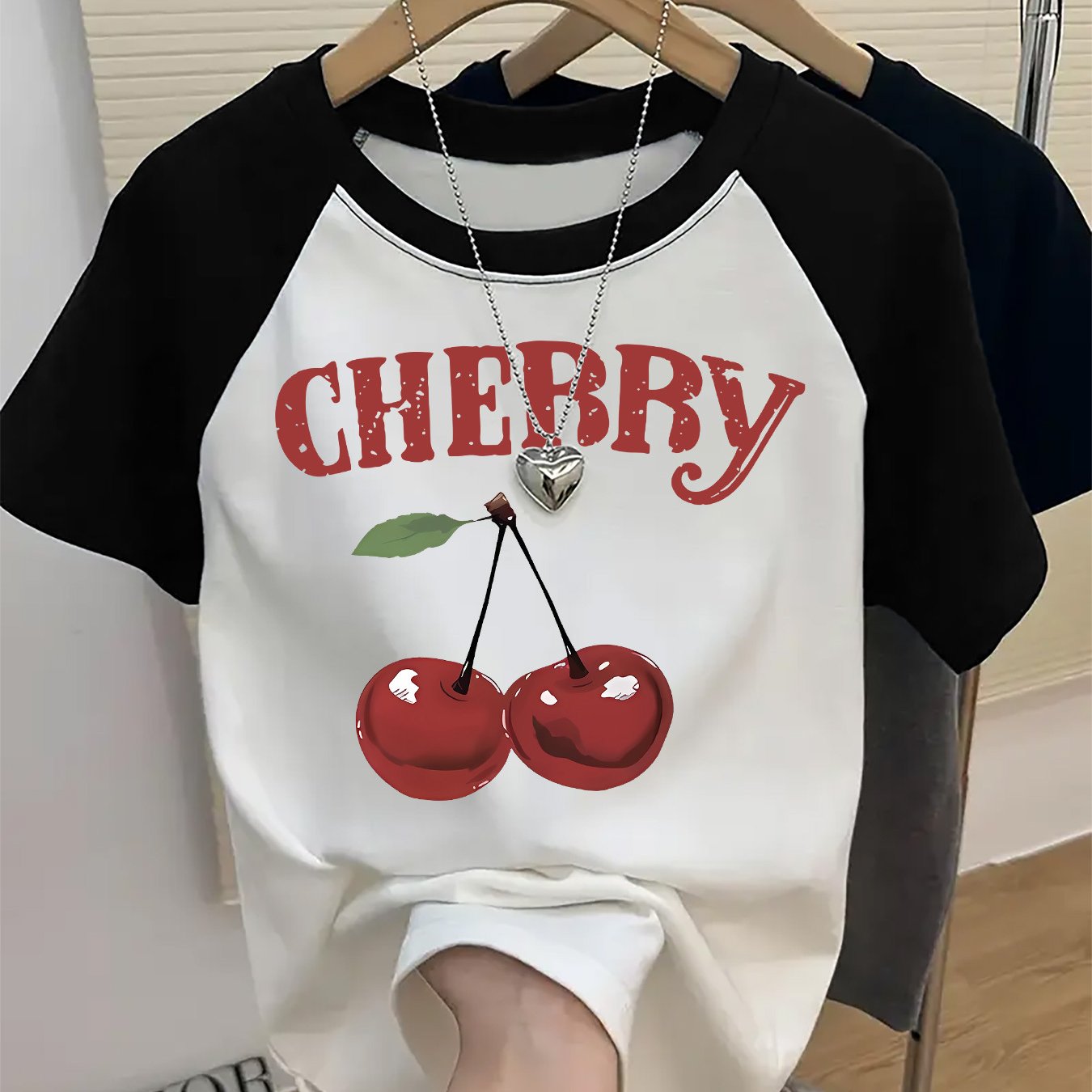 TEMU Graphic Print T-shirt, Short Sleeve Crew Neck Casual Top For Summer And Spring, Women's Clothing