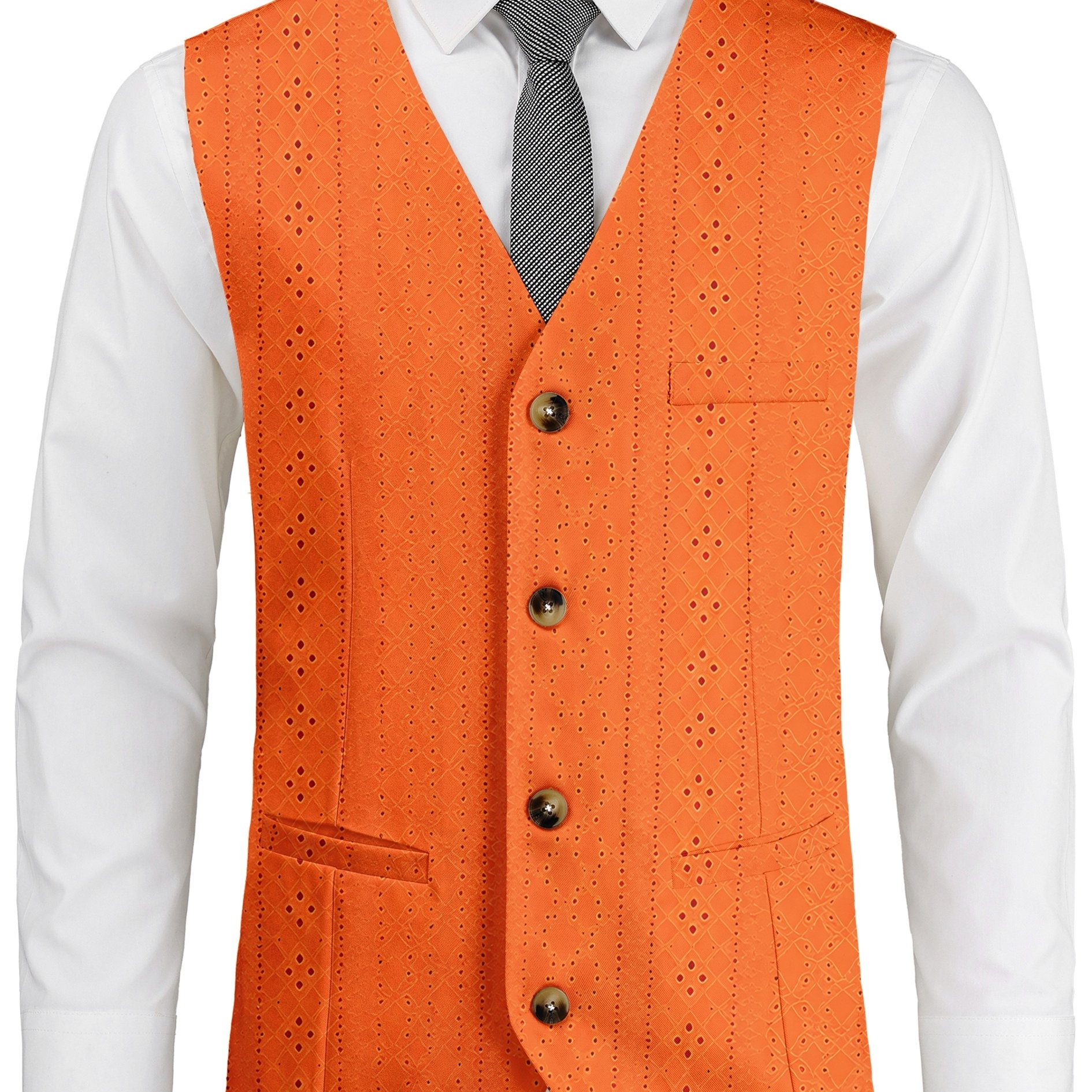 TEMU Men's Business Commuter Suit Vest, Comfortable And Breathable Design, Gentleman Style