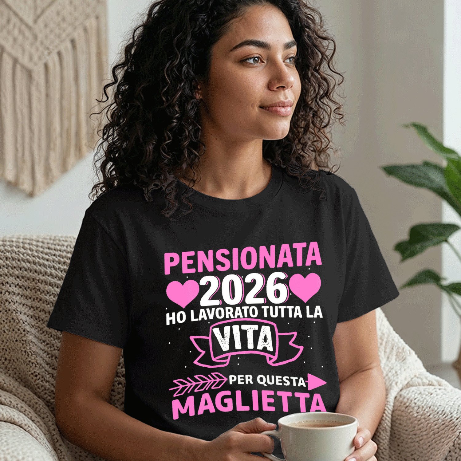 TEMU Regalo di pensione da donna 2026, maglietta per donne in pensione, 180G