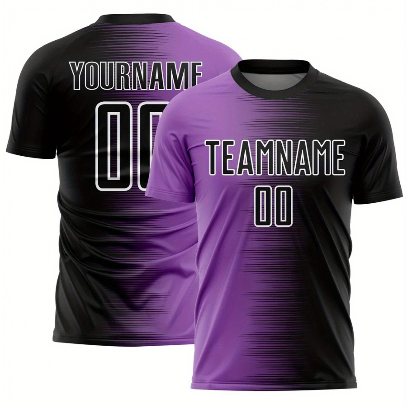 TEMU Custom Basketball And Soccer Name & Number Personalized Team Short Sleeve Jerseys