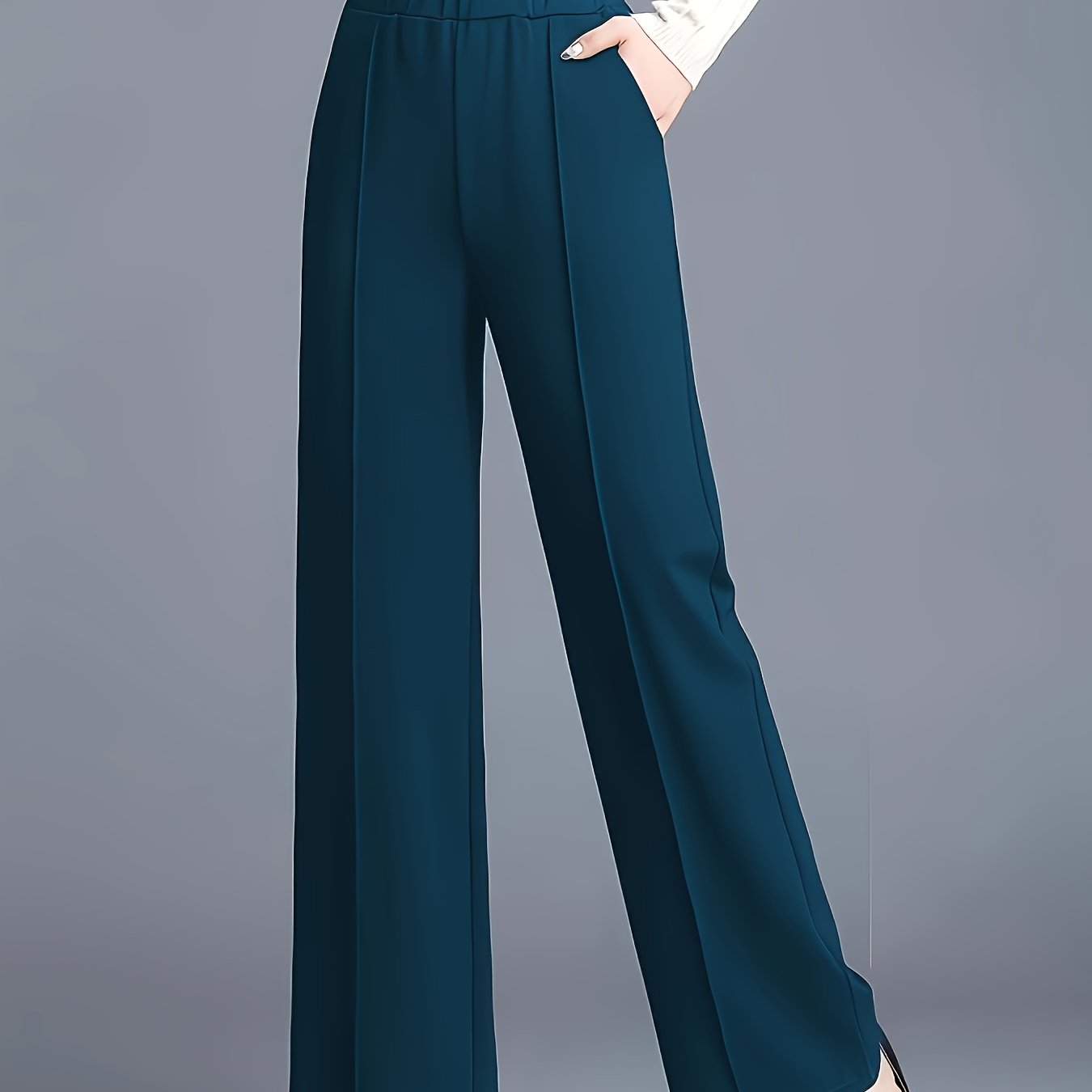 TEMU Targeted New Casual Elegant Fashionable Sexy Beautiful Women's Straight Leg Pants