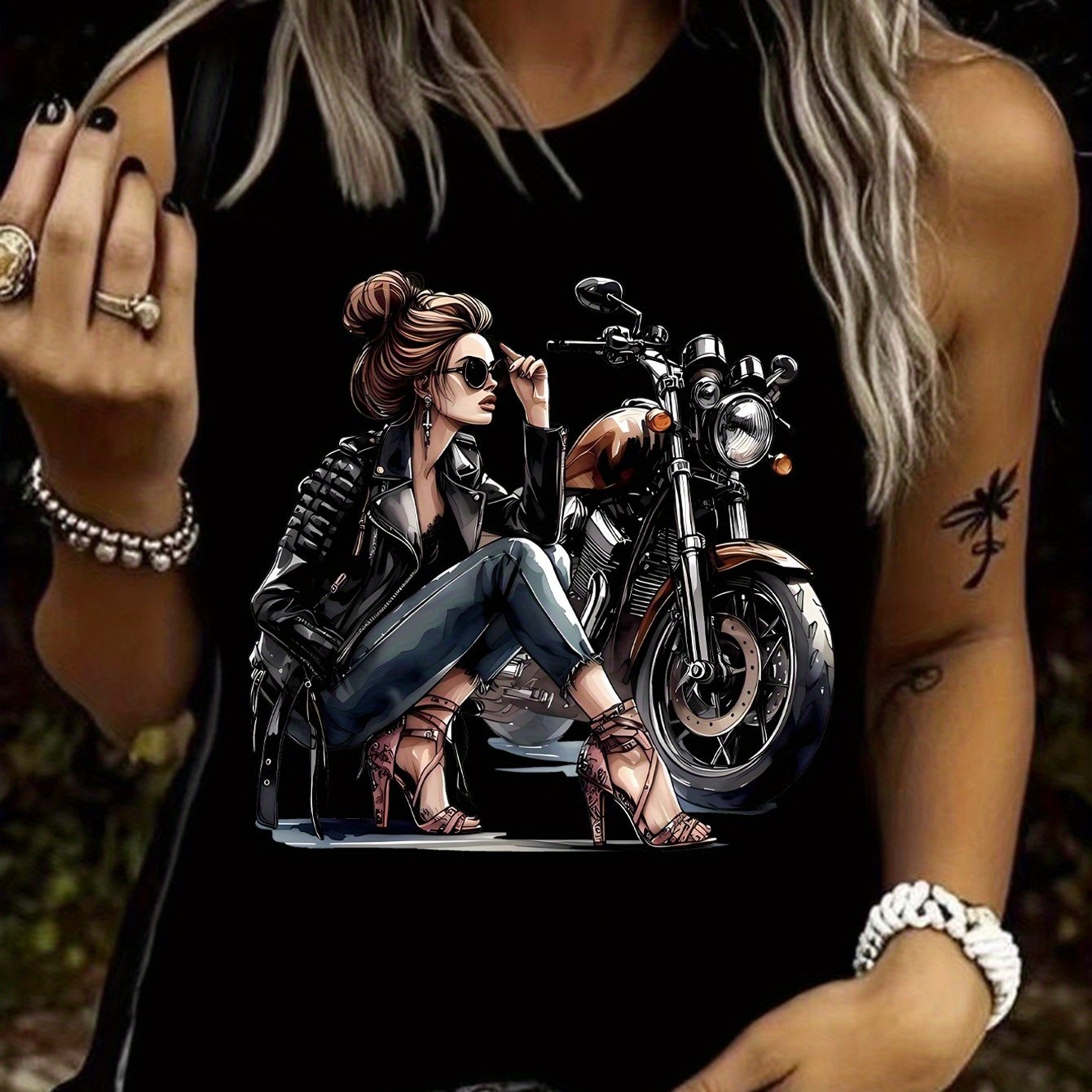 TEMU Débardeur amusant avec imprimé moto, Débardeur moto, Débardeur pour les passionnés de moto, Cadeau pour les