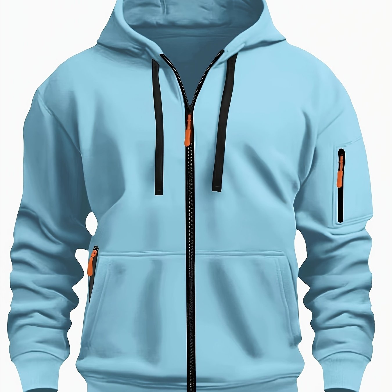 E-shop Neueste Herren-Cardiganjacke mit Kapuze, grenzüberschreitend, Herren-Sportmodejacke mit Armtasche