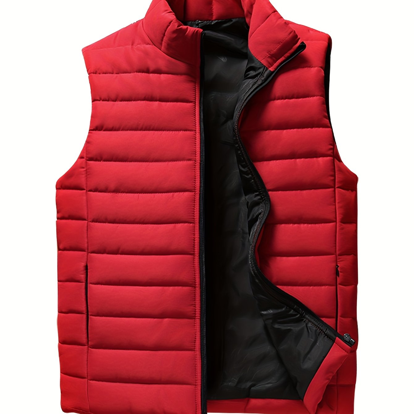 TEMU [shu Lesshui Obm] Men's Sleeveless Thin Vest - Warm, Lightweight, Windproof, Suitable For Outdoor Activities, Fitness, Running And , Wearing A