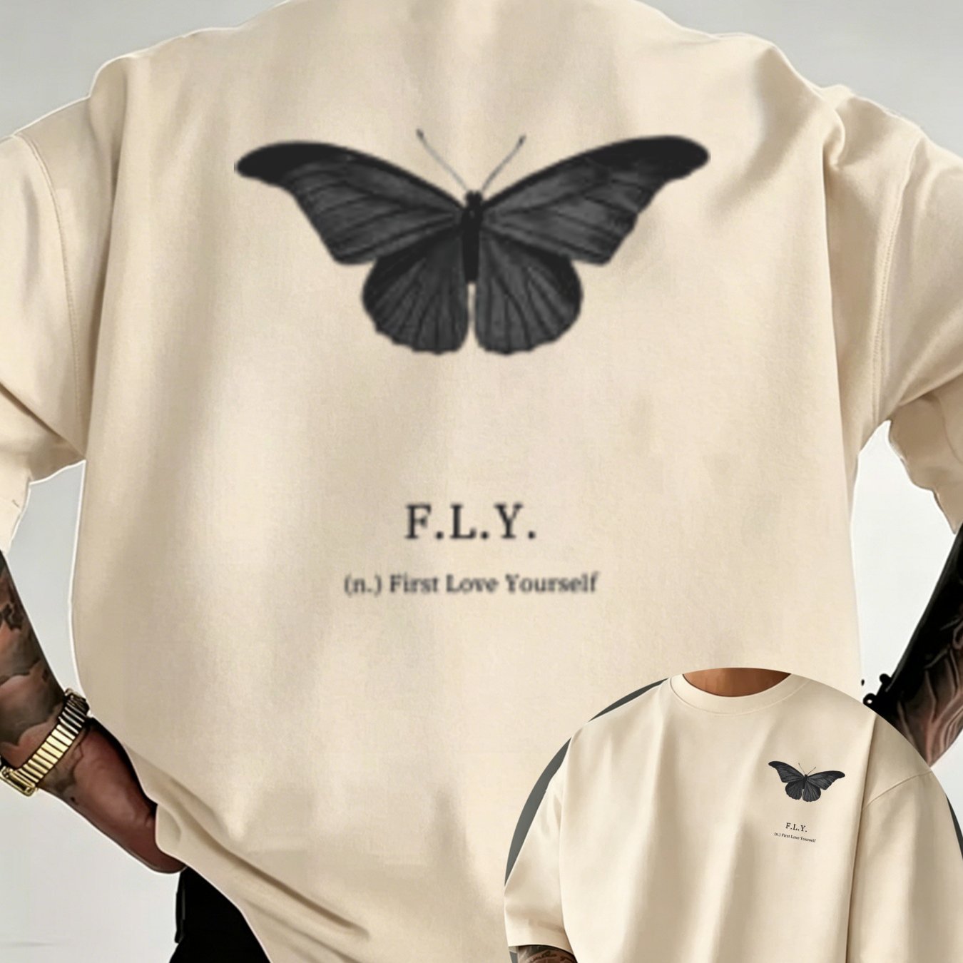 Image of Men's Print T-shirt With Slogan - Loose Fit Short Sleeve Round Neck Casual Shirt, & Slogan Design Suitable For Daily Wear, Spring/summer Collection, Machine Washable, Ships From Europe