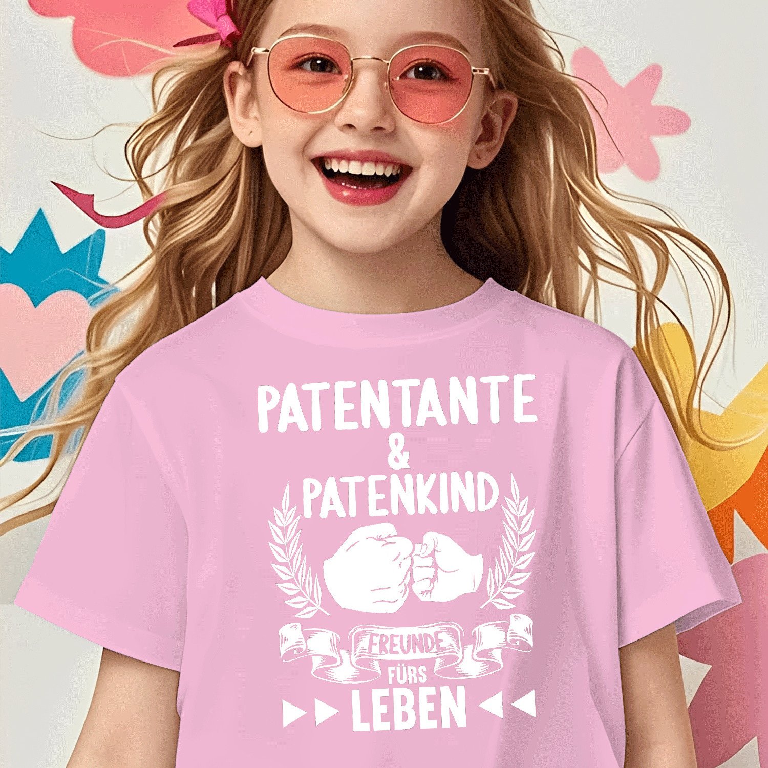 Godmother And Godchild Lebens Godmother T-shirt For Boys Girls Kids Chlidren T-shirt