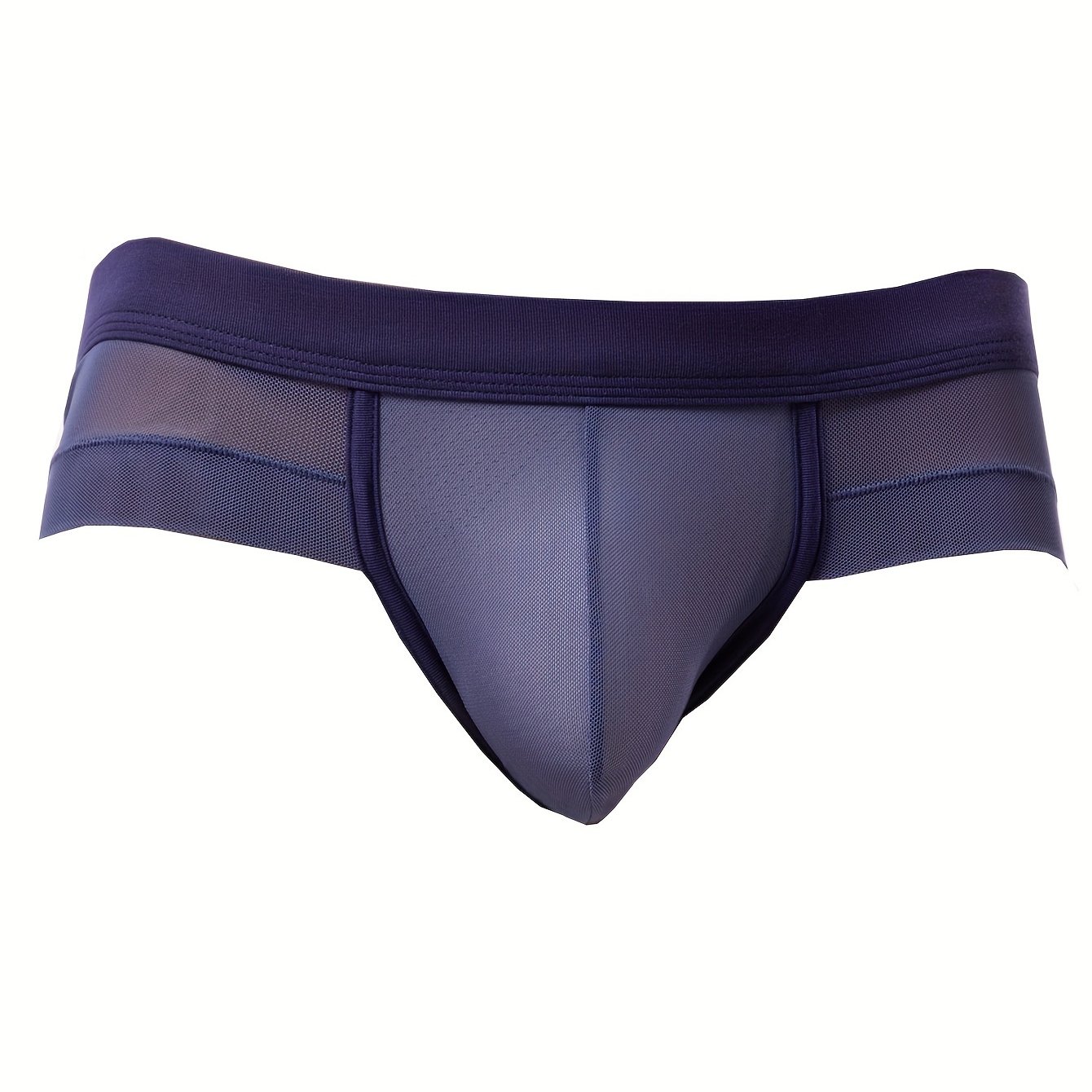 TEMU A Pc Of Men' Briefs Made Of Stretchy Mesh, Transparent And Breathable, Featuring A Stylish And Trendy Low-rise Design