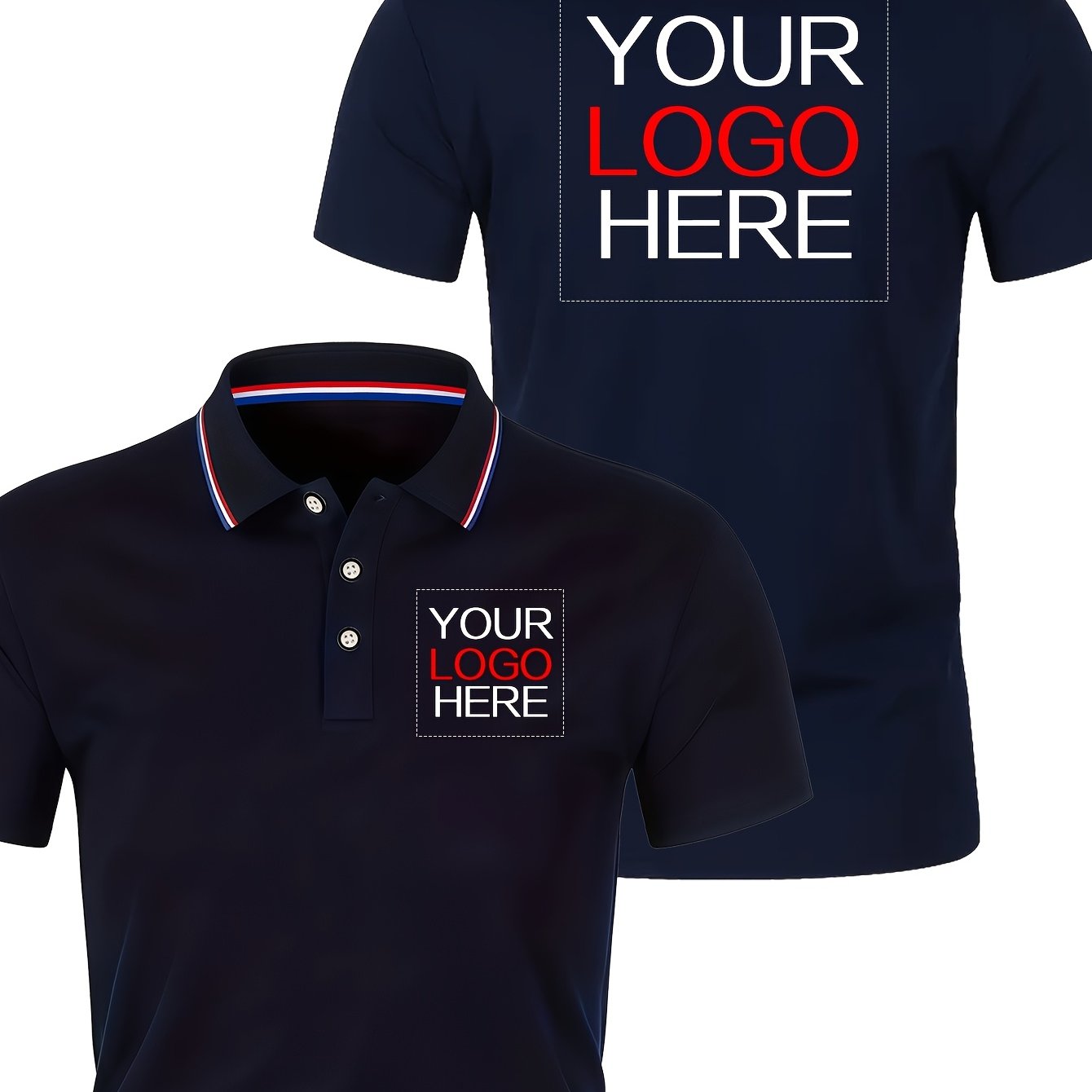 TEMU Classic Solid Color Men's Shirt, Breathable Lapel Collar, High-quality Casual Fashion Sport Short Sleeve, Comfortable
