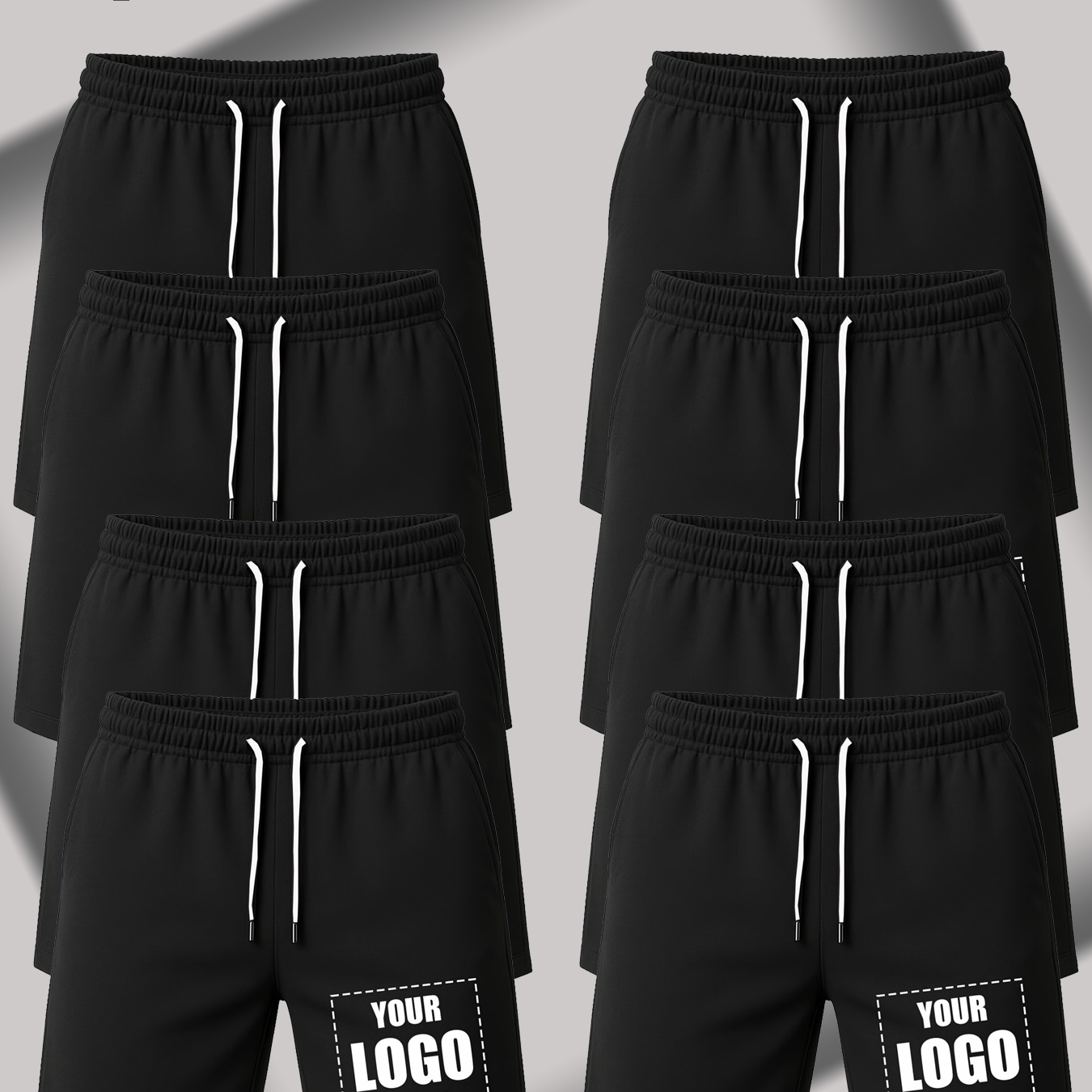 TEMU 8pcs Set Men's Custom Logo Trendy New Summer Fashion Printed Breathable Outdoor Casual Sports Shorts. Customizable From Provided Images, Ideal