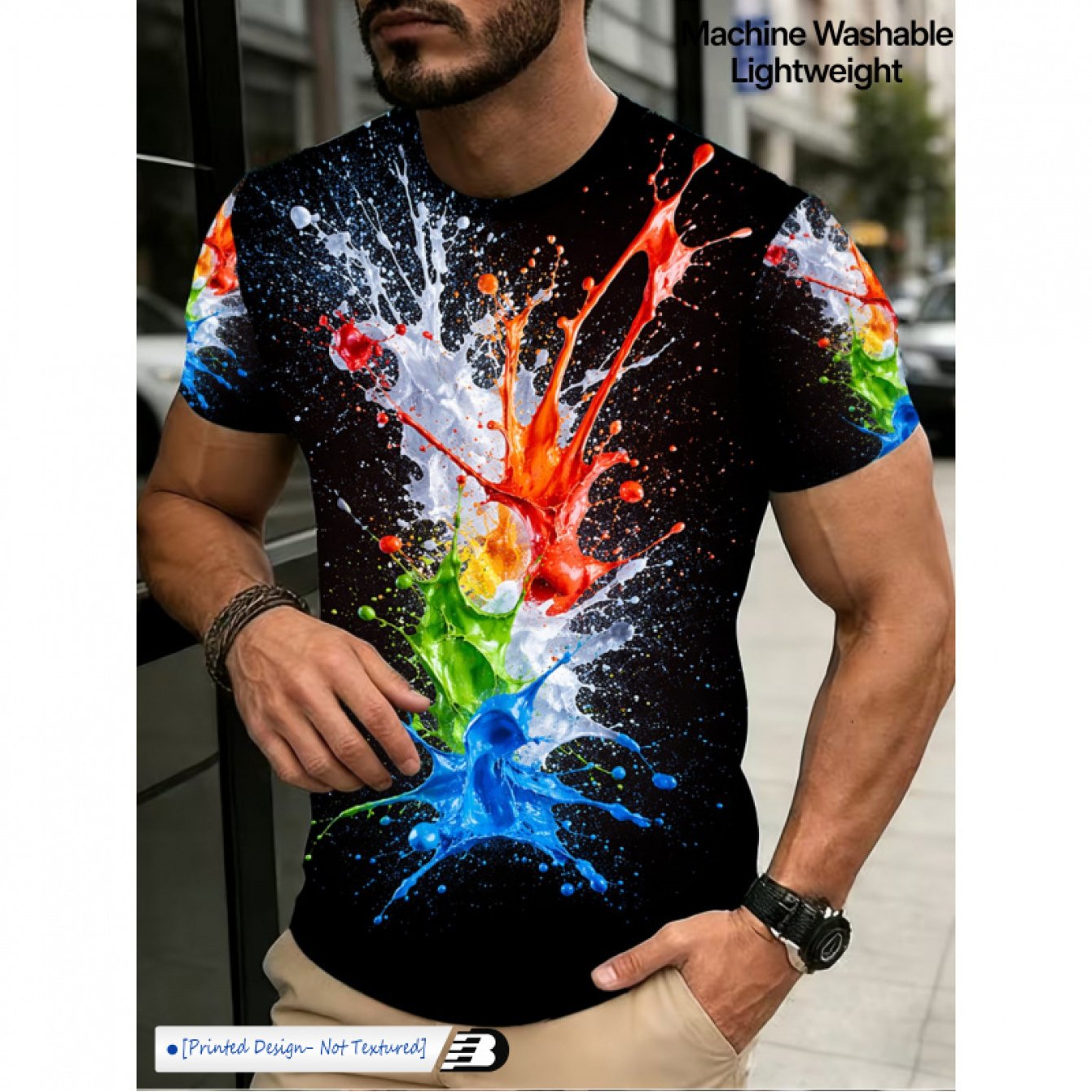 TEMU Summer 's T-shirt/vibrant Color /lightweight Breathable Fabric/perfect For Sports And Casual Wear/breathable Material, , Suitable For Occasions