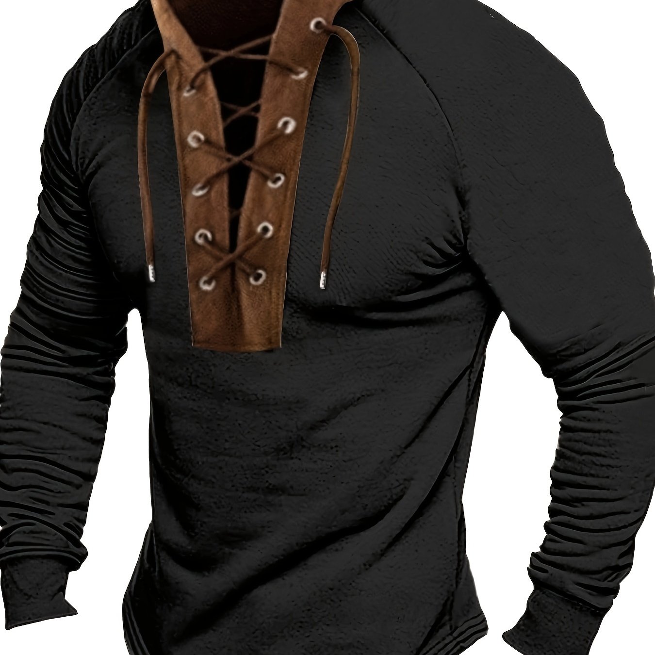 Men's New Henry Collar Sports Long Sleeve Top