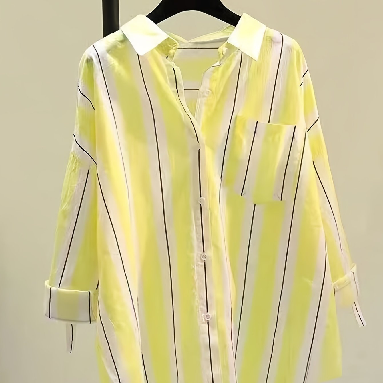 TEMU ターゲッティッド レディース ストライプシャツ