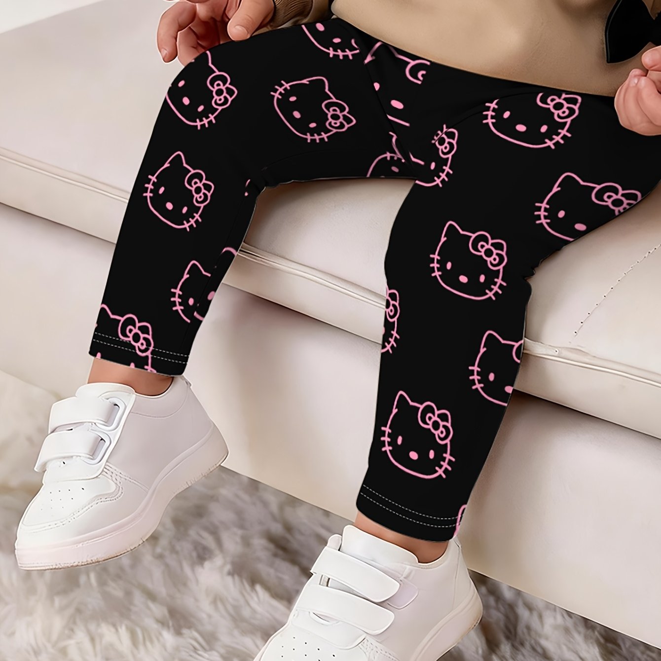 E-shop Offiziell lizenzierte neue Leggings im Kleinkind-Stil - Niedlicher Druck im Basis-Layer - Bequeme, enge Hosen, bequem und atmungsaktiv,