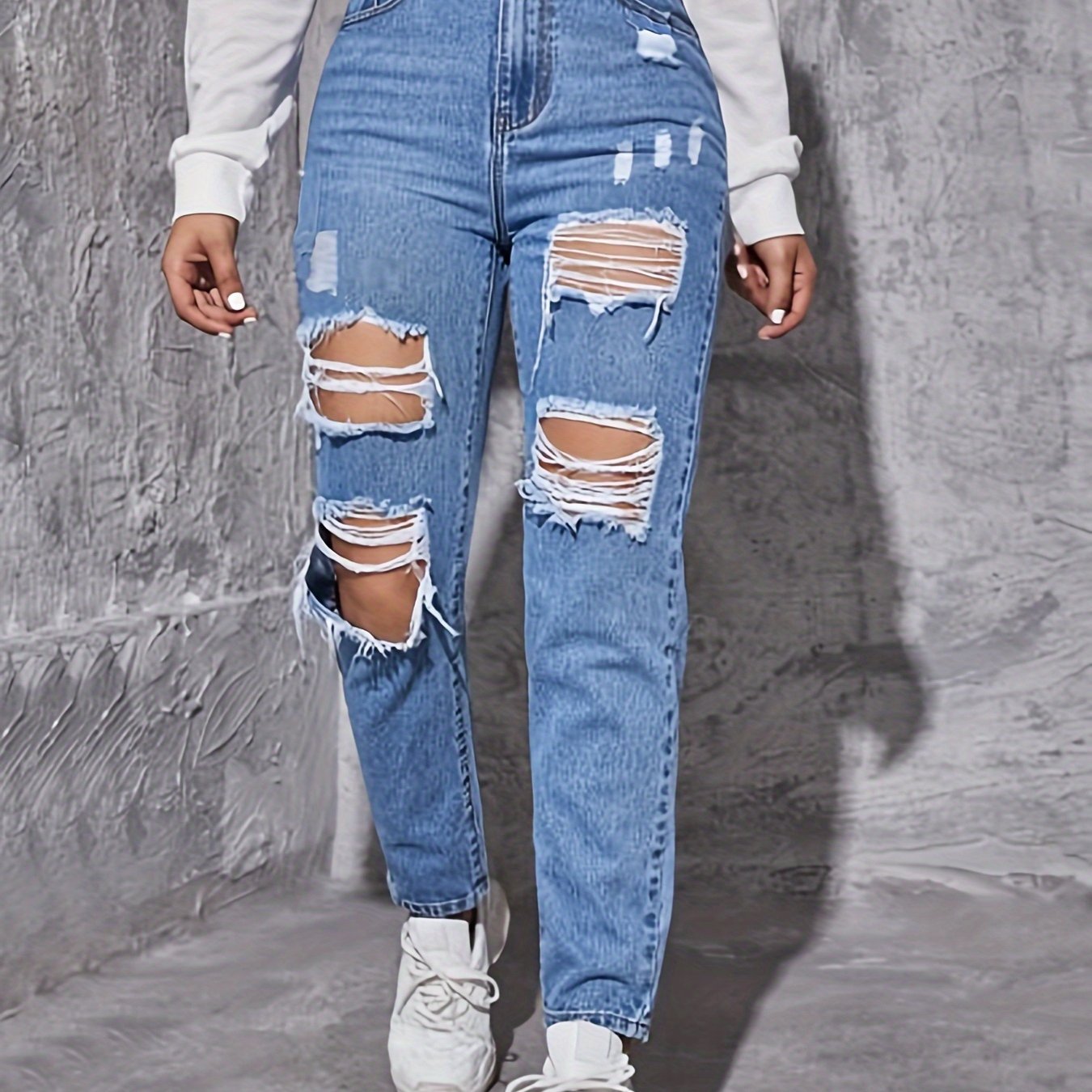 Women's Long Pants 1010-b Denim Jeans