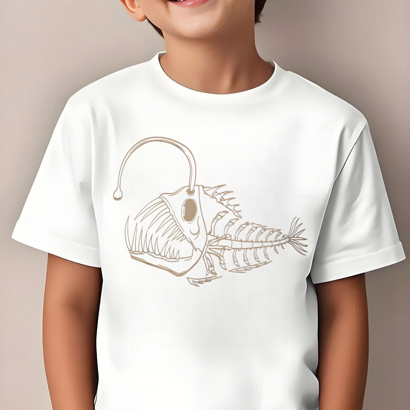 TEMU A Minimalist Lantern Fish Pattern, Perfect For Spring And Summer Outfits, Versatile T-shirt Made From Comfortable Fabric For Outdoor Activities,