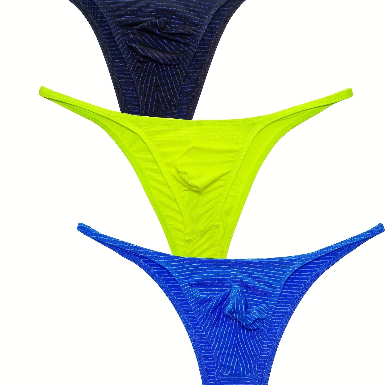 E-shop 3-teiliges neues Herren-Print-Unterwäsche-Set, elastische, figurbetonte Slips, modische Bikini-Trends, enge, tiefe Taillen-Slips für Herren