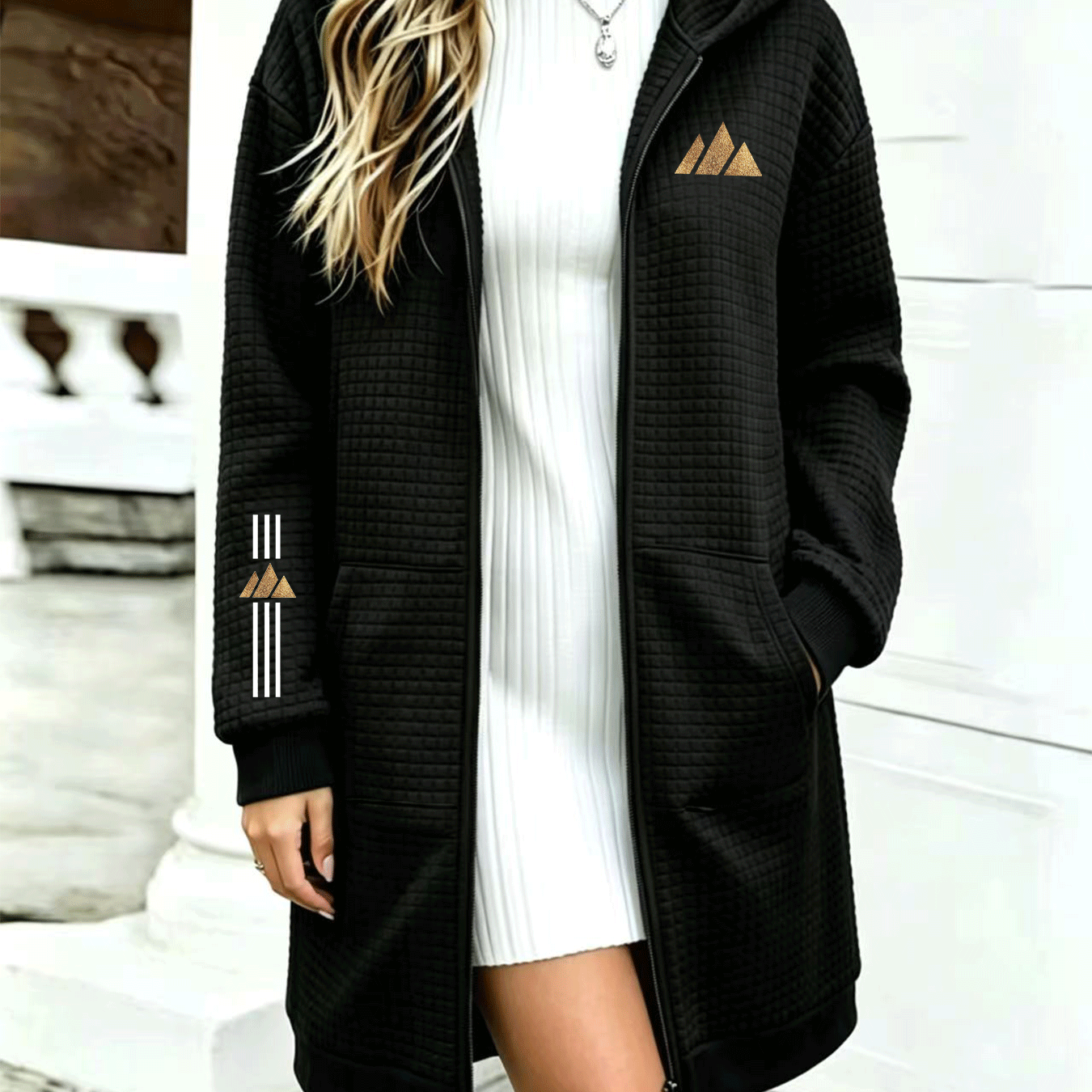 TEMU New Women's Fashion Lightweight Hooded Zip-up Cardigan Jacket, Y Casual Women's Windbreaker, Comfortable And Cute Coat Jacket, Trendy Elegant