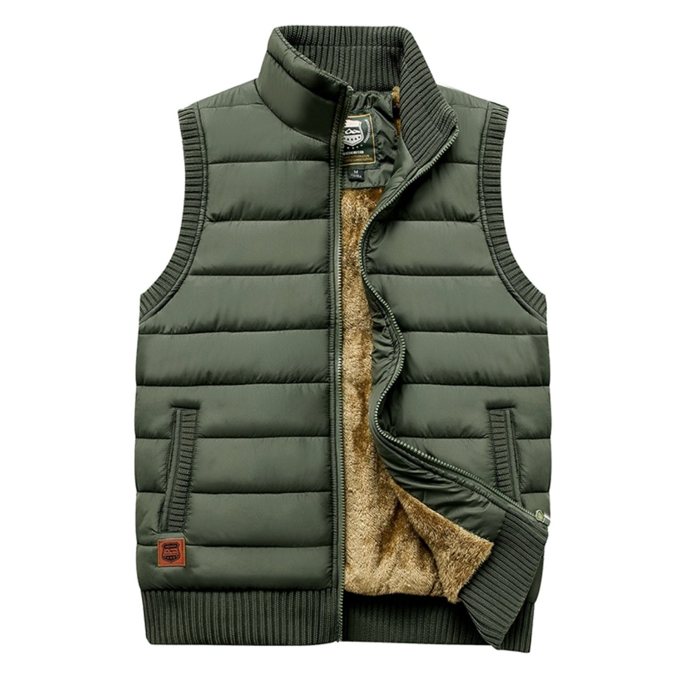 Image of New Autumn And Winter Men's Casual Thickened Stand Collar Warm Windproof Vest For Middle-aged And Elderly Men