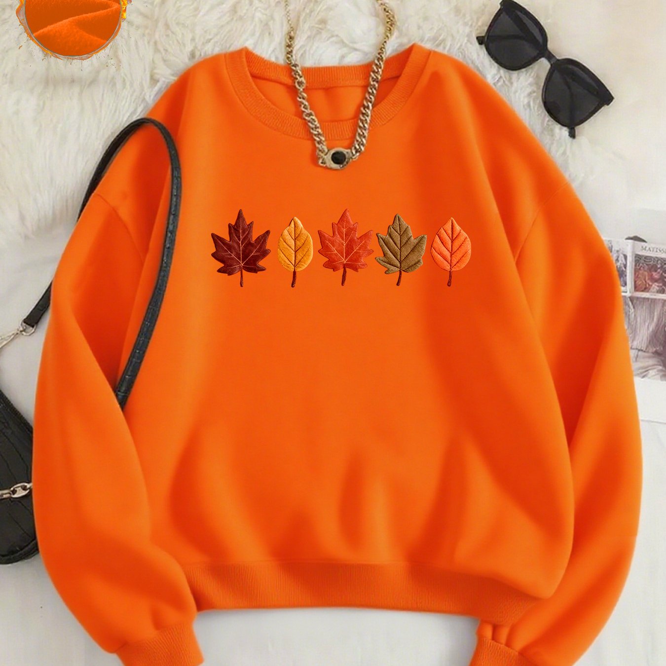 TEMU Pattern-printed Sweatshirts, Autumn And Neck Casual Sweatshirts, Women's Clothing.