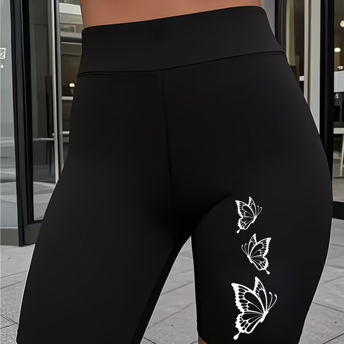 TEMU Women's Printed Casual Base Layer Shorts