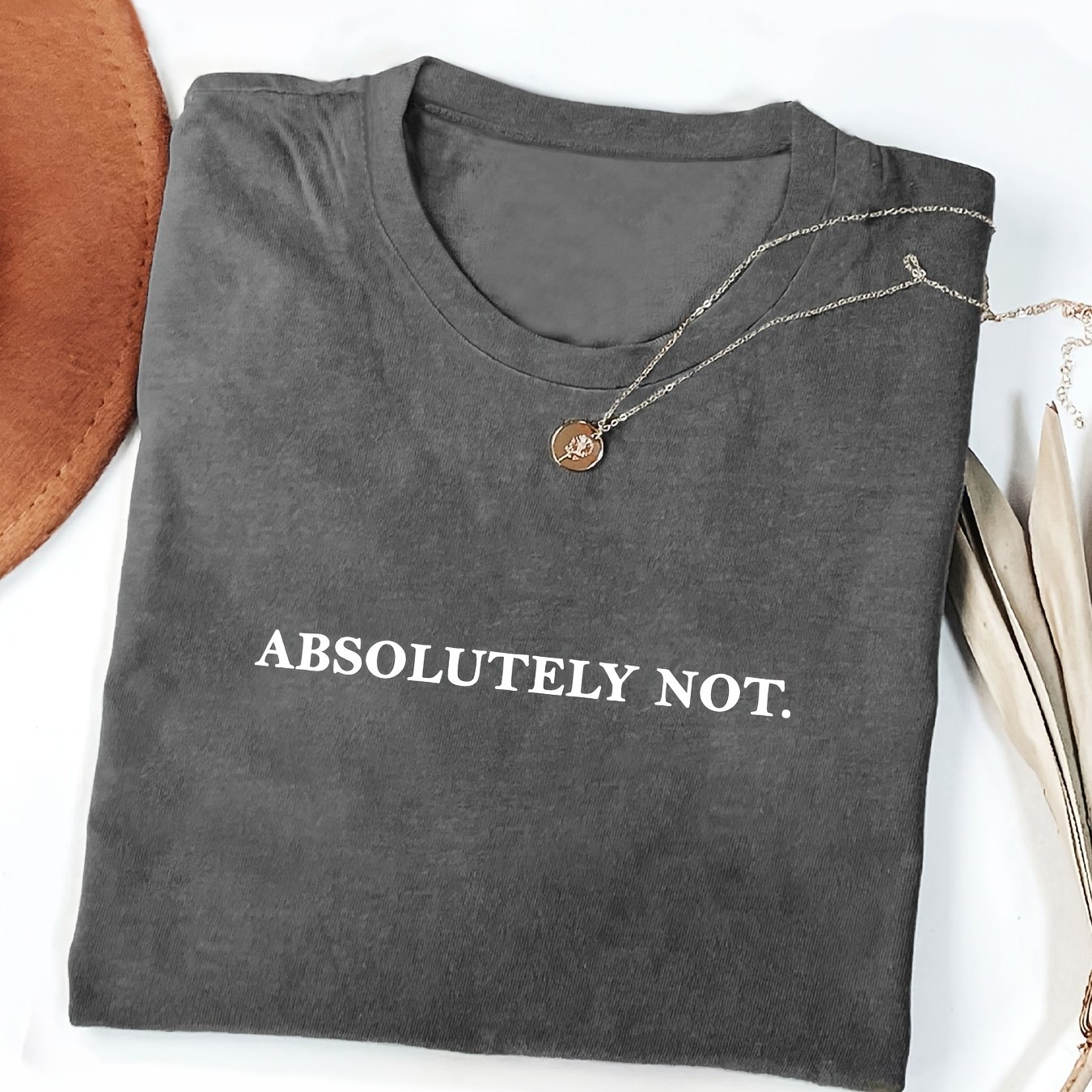 Women's T-shirts Creative Letter Printing Comfortable Color T-shirts