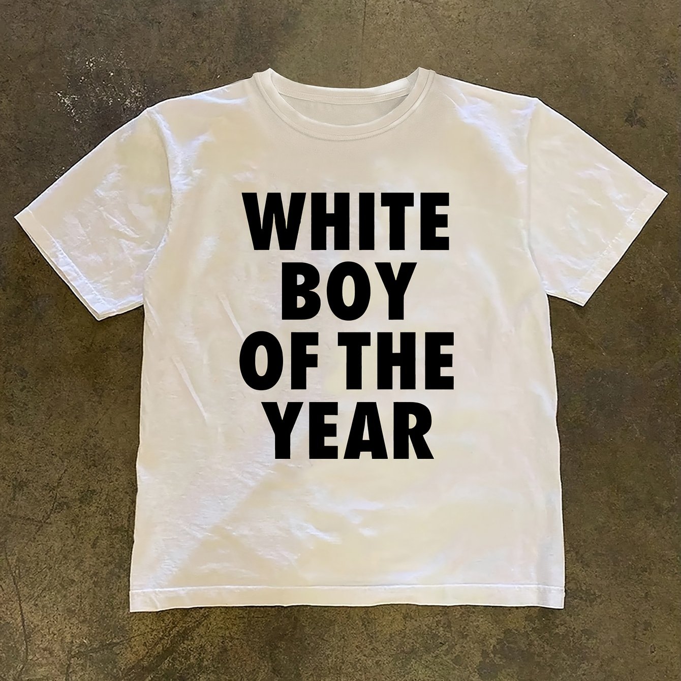 TEMU Humorous And Satirical Print Slogan For Summer, Featuring A Casual Crew Neck T-shirt For Women 'white Of The Year'