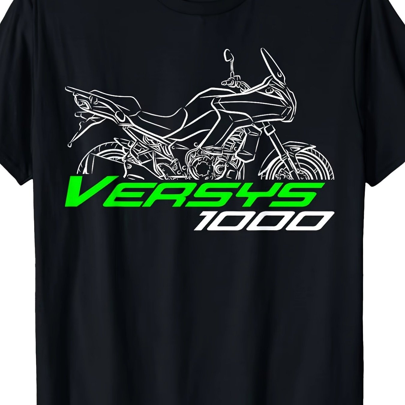 Image of Men's 1000 Motorcycle T-shirt (2012-2014) - Adv & Branding Tee, Comfortable Round Neck Short Sleeve Casual Riding Apparel Suitable For Adventure , Fan Gear For Motorcycle Enthusiasts