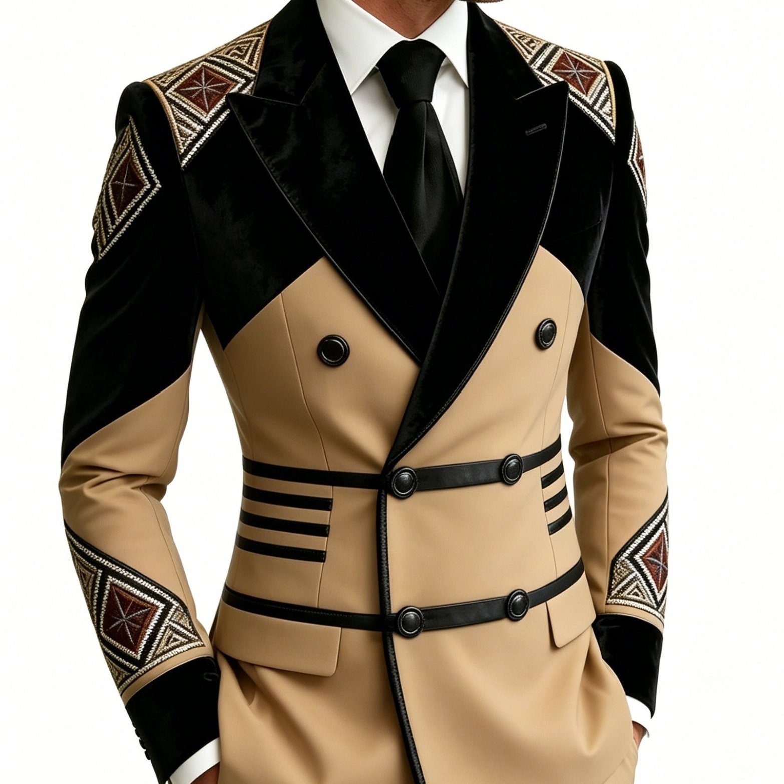 Image of Trendy Men's Fashion Outerwear Easy Versatile Design Ideal For Daily , Business Gatherings, And Leisure Occasions