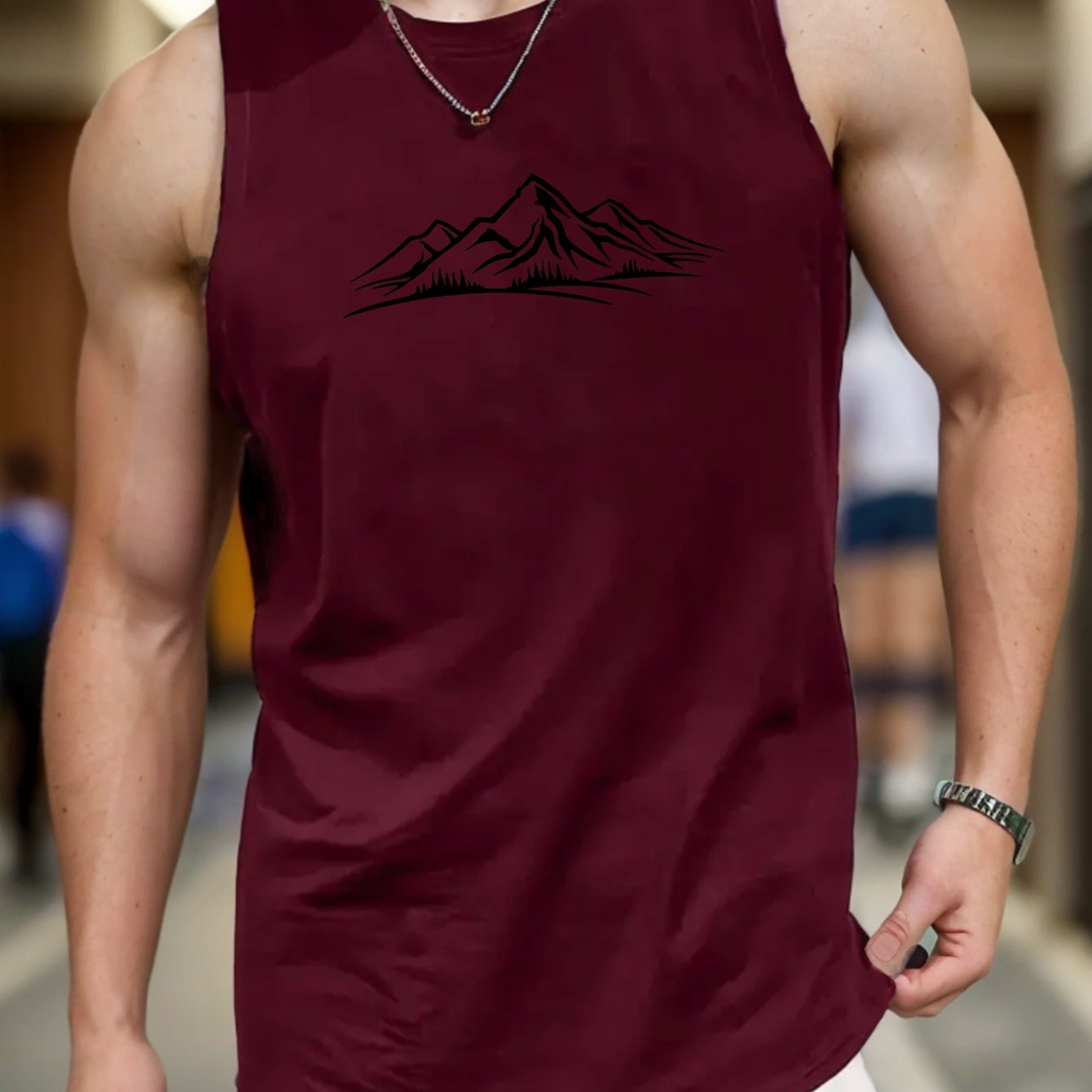 TEMU Mountains Standard Size Men's Vest