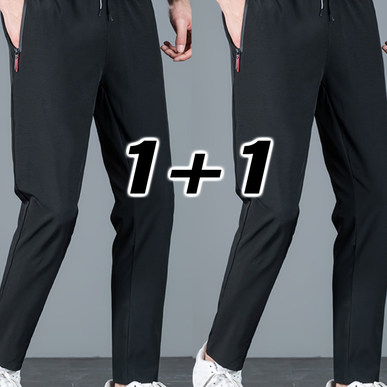 E-shop 2 Stück Herren Freizeithosen, Modische Trendige Ultra-Leichte Atmungsaktive Lange Hosen, Schnelltrocknendes Sport-Hosenmaterial