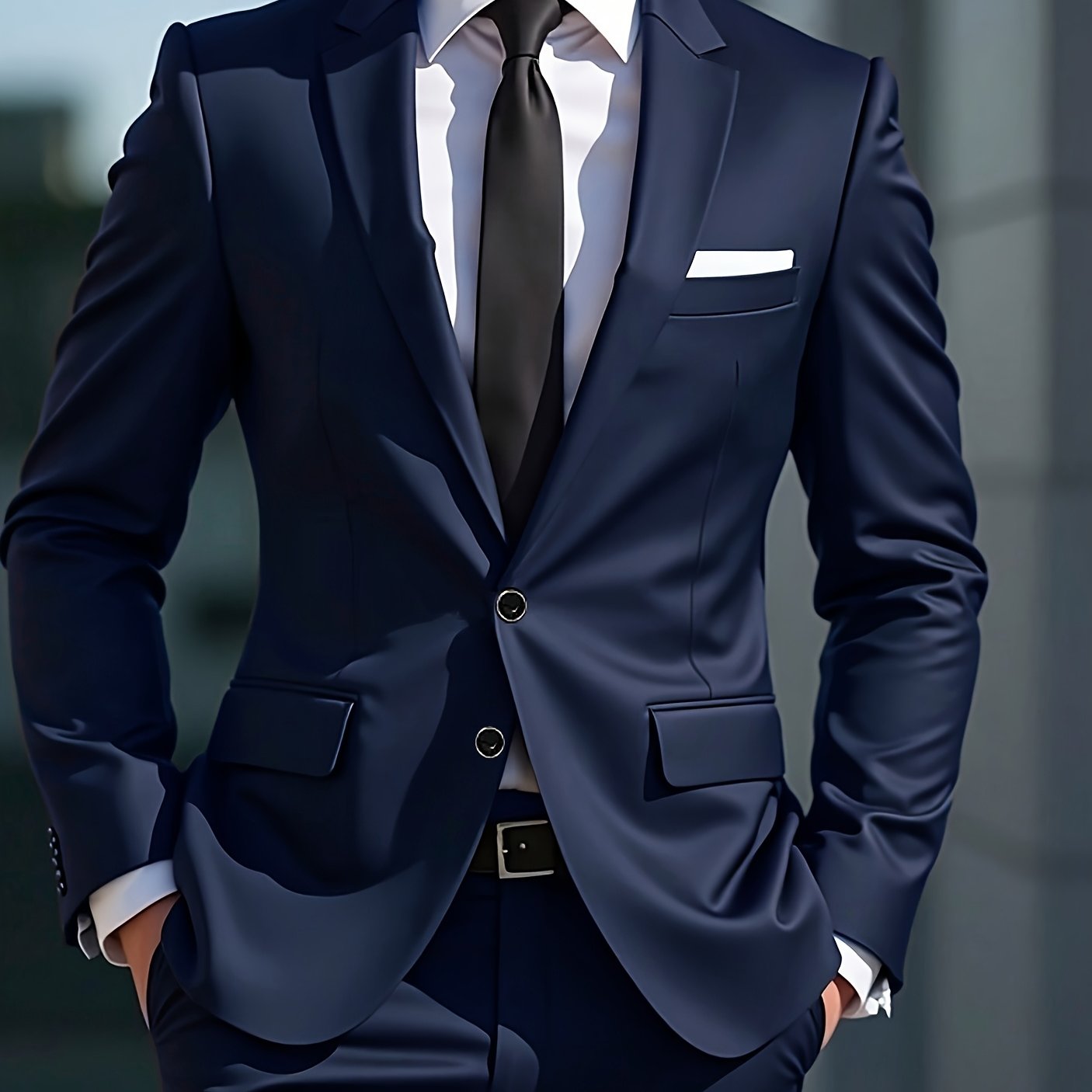 TEMU Men's Slim Fit 2pcs Suit Set, Jacket And Pants Set For Weddings And Formal Dances