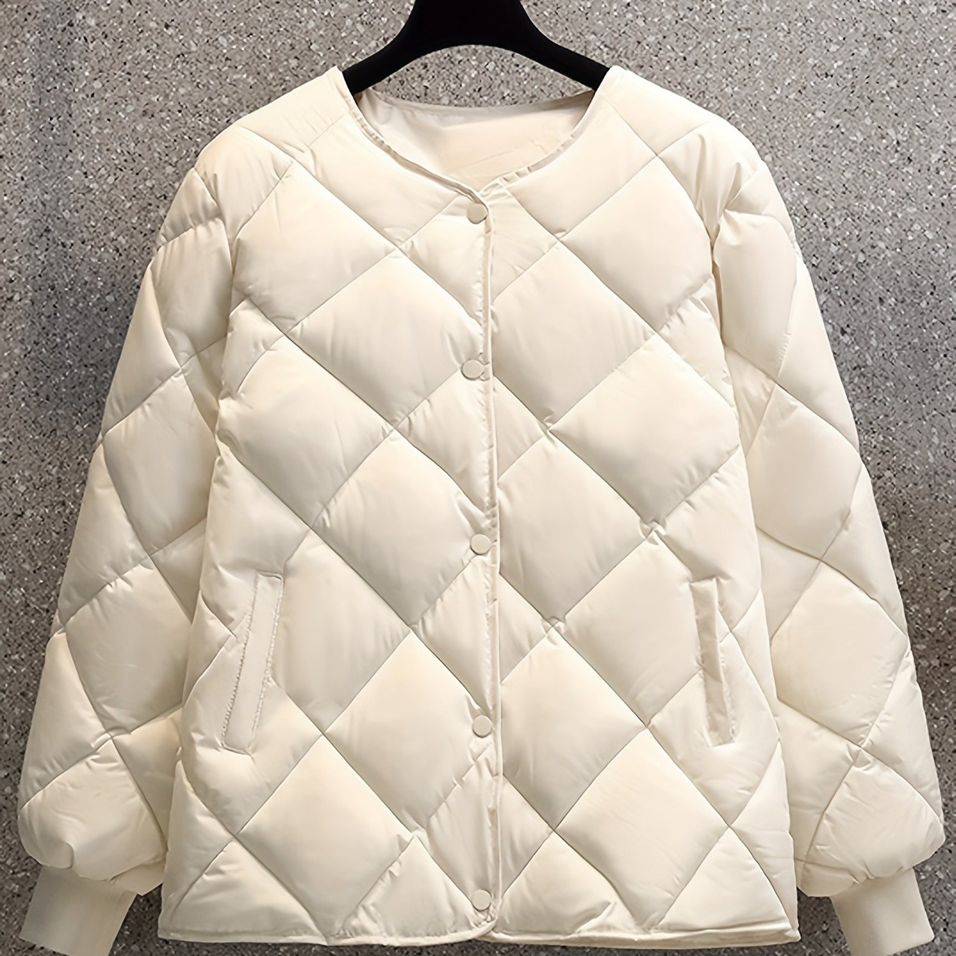 TEMU 【商品名】レディース インスレーション 服、心地よい、、パッド入りコート、カジュアル、洗練された、洗練された、ティブ、適応性のある、デザインに重点を置いた、ミニマリスト、洗濯機洗い可能、断熱アパレル、秋と冬に
