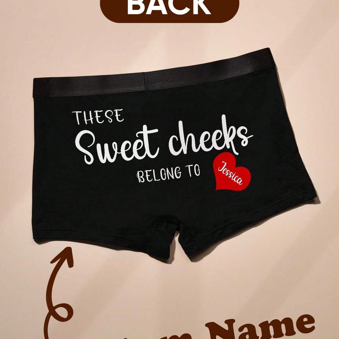 TEMU 1pc Custom Boxers For Men, Personalized Men's Underwear, Custom Boxer Briefs, Personalized Boxers For Husband, Valentine Gift, Anniversary Gift,
