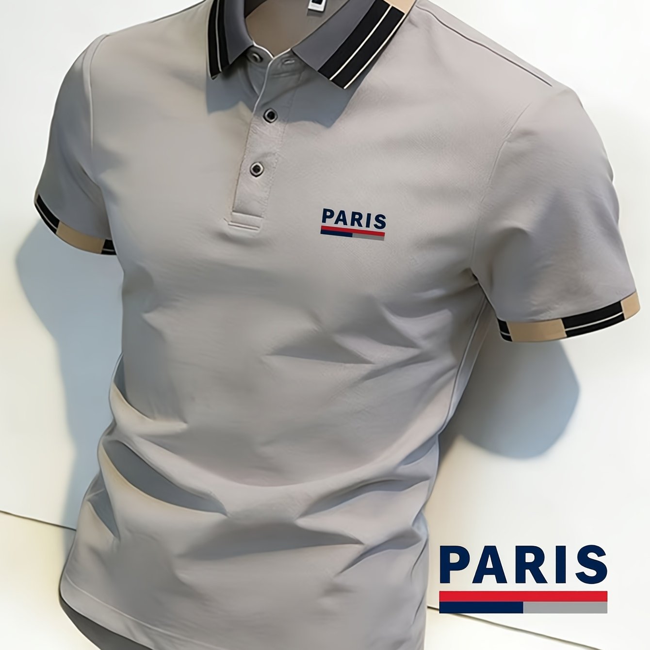 Paris - Inspired Graphic Menswear Top: Soft And Comfortable Fabric Ideal For Casual Wear. This Men's - Style T - Shirt Features A Stylish "paris" Print, Combining Fashion , Perfect For A - Back Yet .