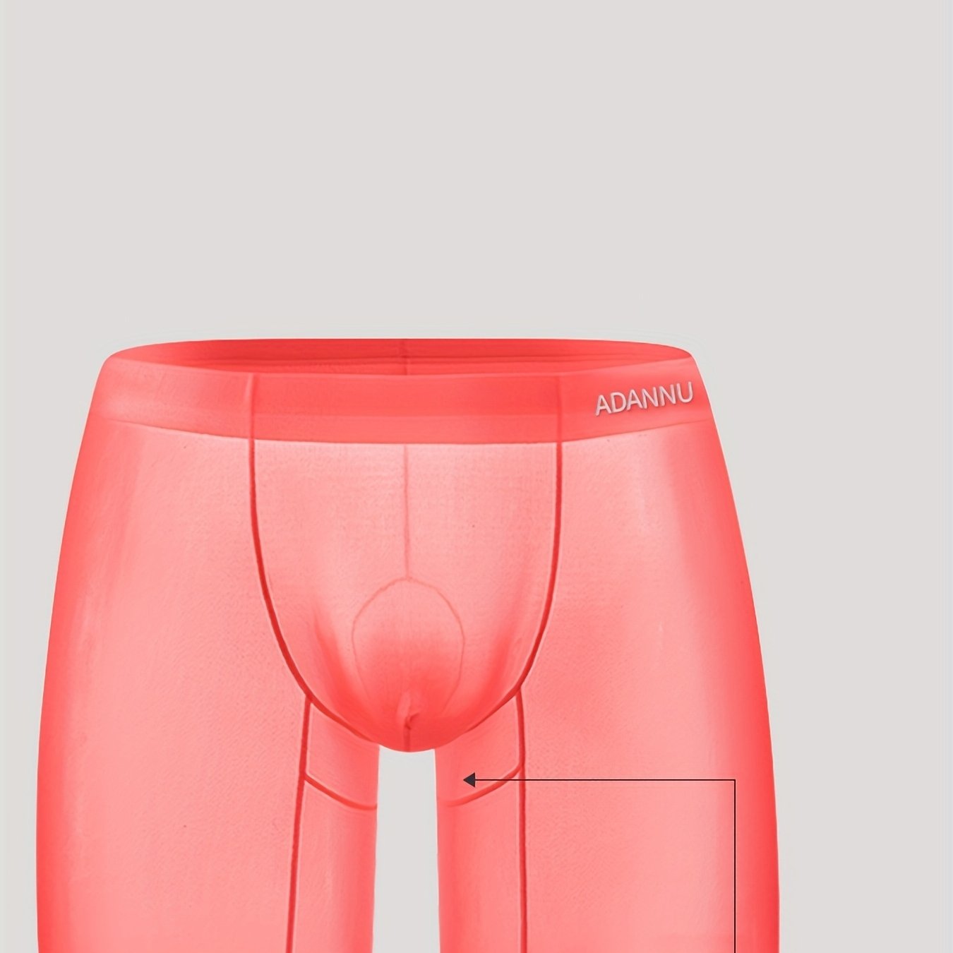 TEMU 3pcs - Mixed Color, Summer Transparent Ultra-thin Men's Flat-front Pants, Breathable, Quick-drying, Length, Sexy, Seamless