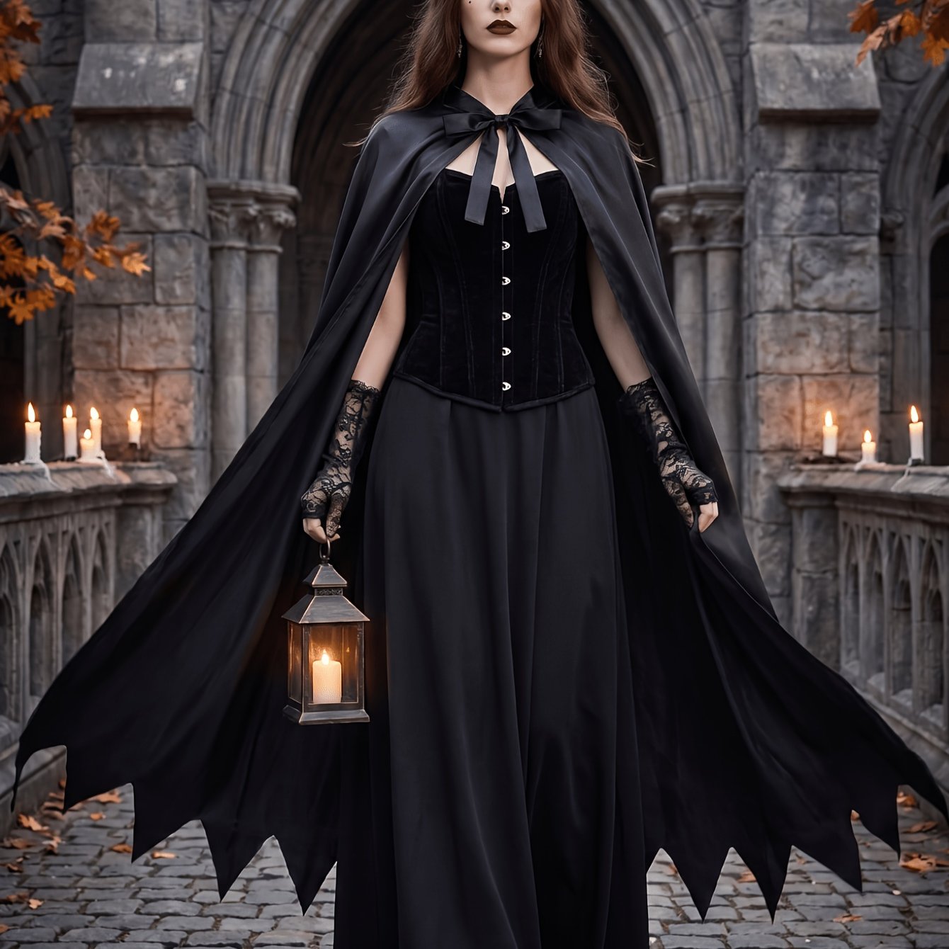 TEMU Cape Gothique à Ailes de Chauve-souris pour Femme KARATOP avec Ourlet et Cape à - Costume à Capuche avec Col à Longues Ailes de Chauve-souris