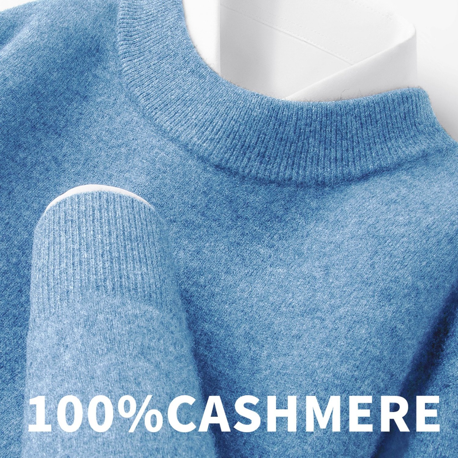 TEMU 100% Men's Sweater, Half-turtleneck Solid Color Pullover, Knitwear, Outdoor Casual, Skin-friendly And Warm, Business Casual, Light , Multiple
