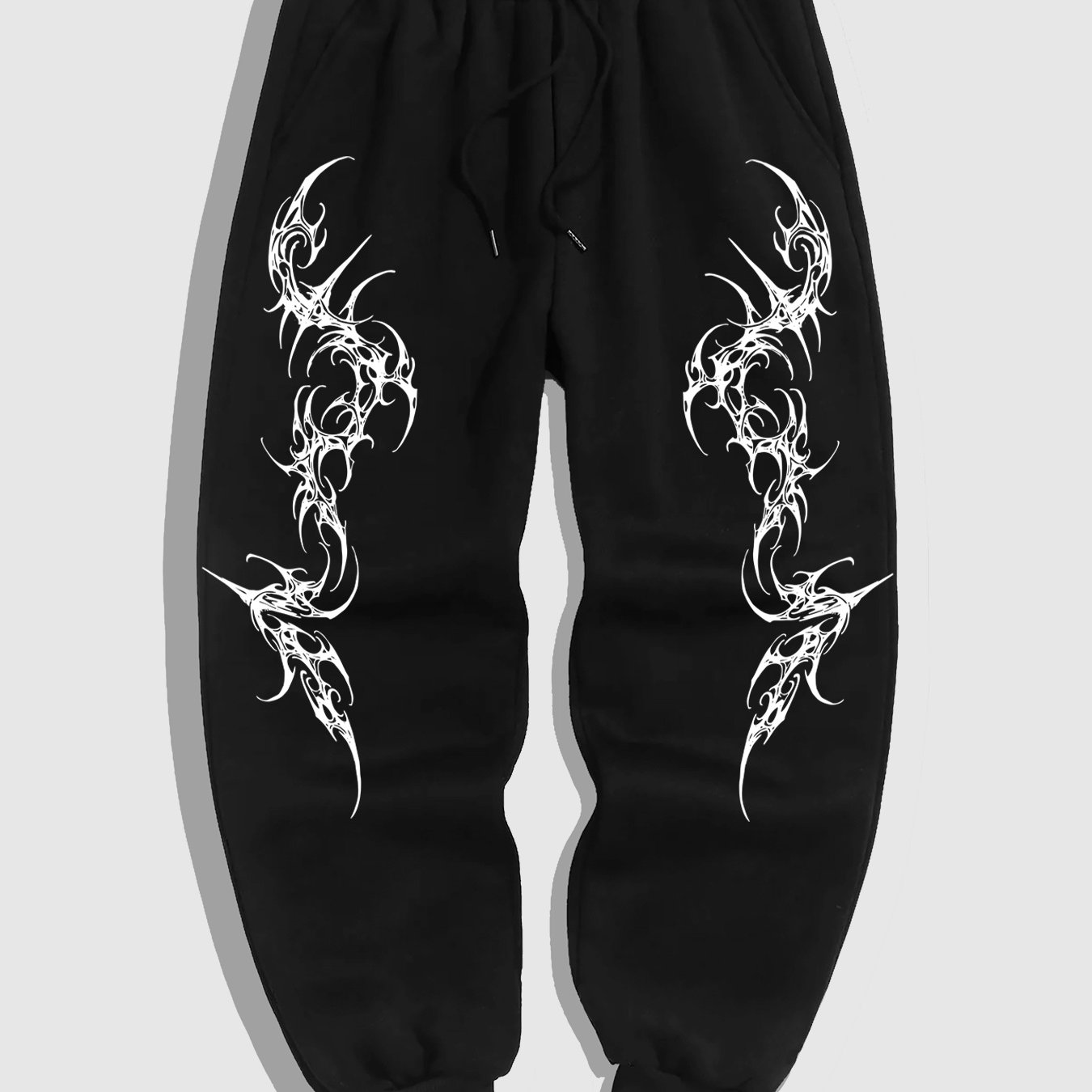 TEMU Gothic Dark Style Men's Casual Jogger Pants For Campus Spring New Arrival
