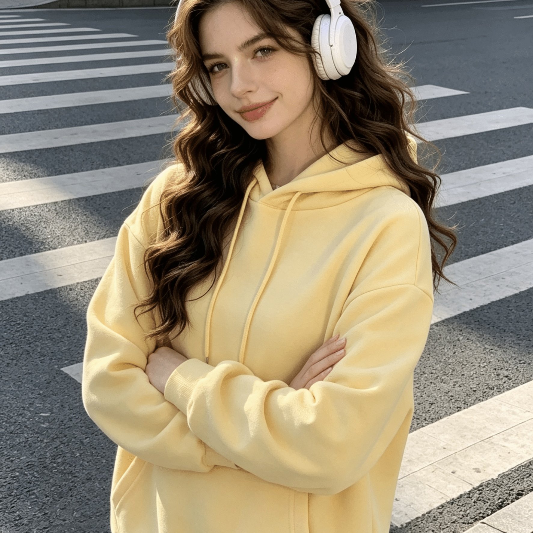 TEMU European And American Long Sleeve Casual Hooded Sweatshirt Spring Summer Clothing Classic Fashion Hooded Sweatshirt Women' Style Versatile Top