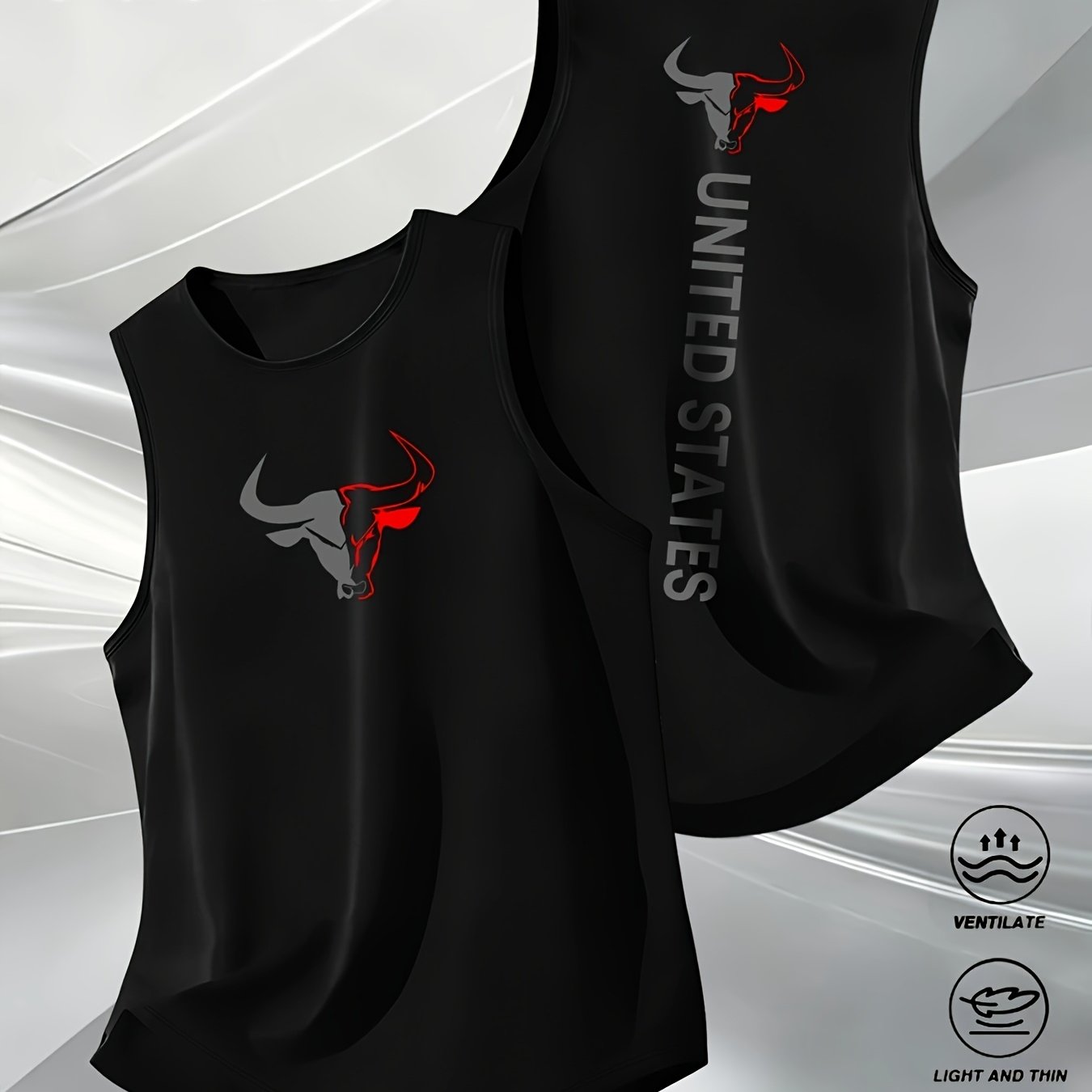 TEMU Men's Casual Sports Tank Top, Athletic Vest