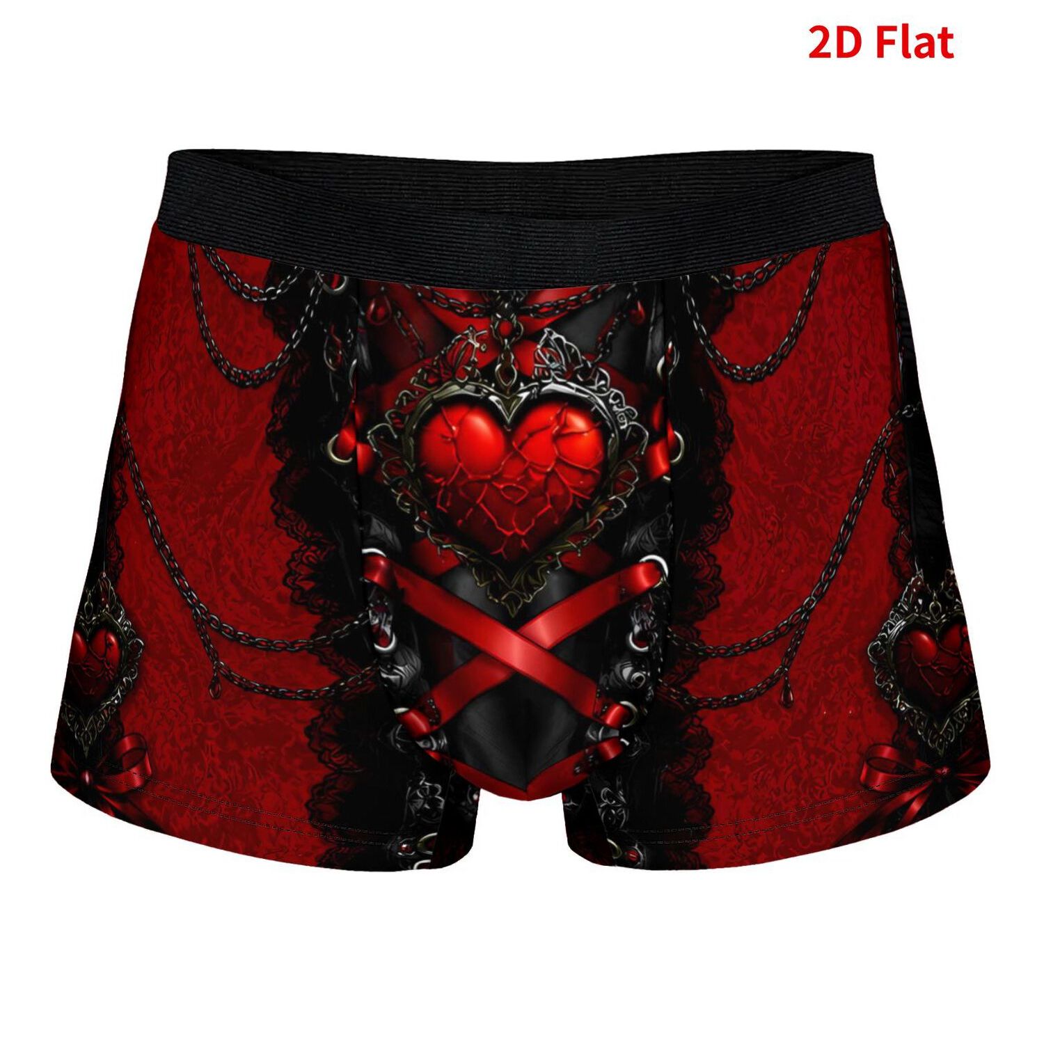TEMU Biihudu Men's Vibrant Colorful Underwear With - Soft Non- Boxer Briefs Suitable For Daily Wear, , Random 2d Print Patterns, Casual & Wear For