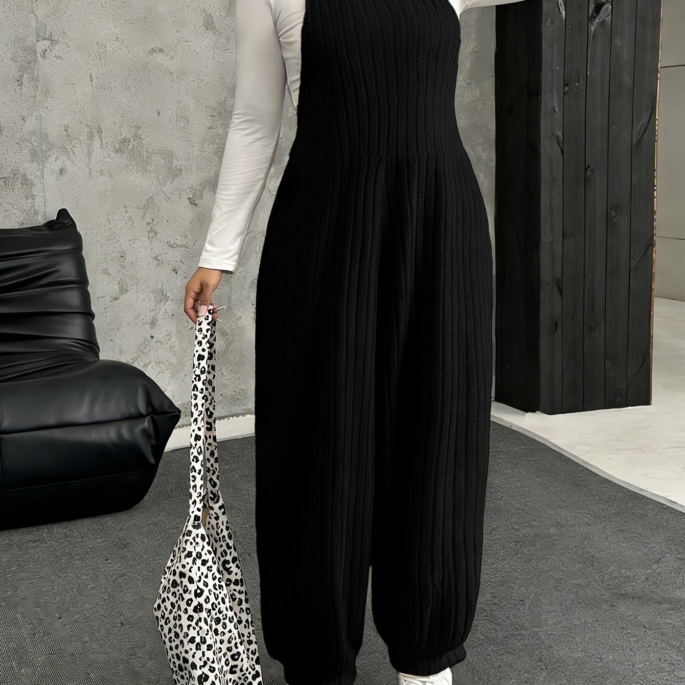 TEMU Plus Size - Plus Size - Stylish And Versatile Overalls For Women, Loose And Jumpsuit