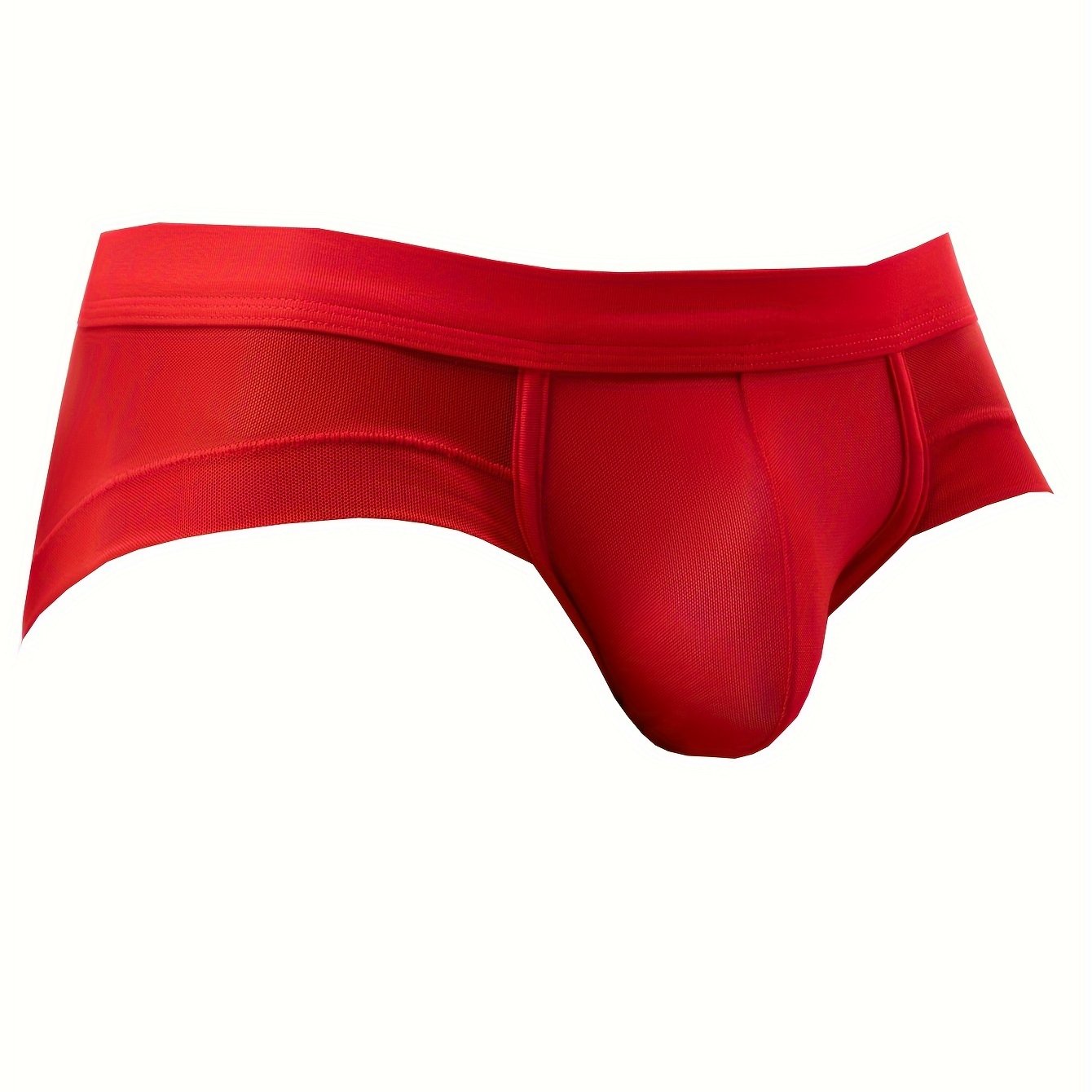 TEMU A Pc Of Men' Briefs Made Of Stretchy Mesh, Transparent And Breathable, Featuring A Stylish And Trendy Low-rise Design